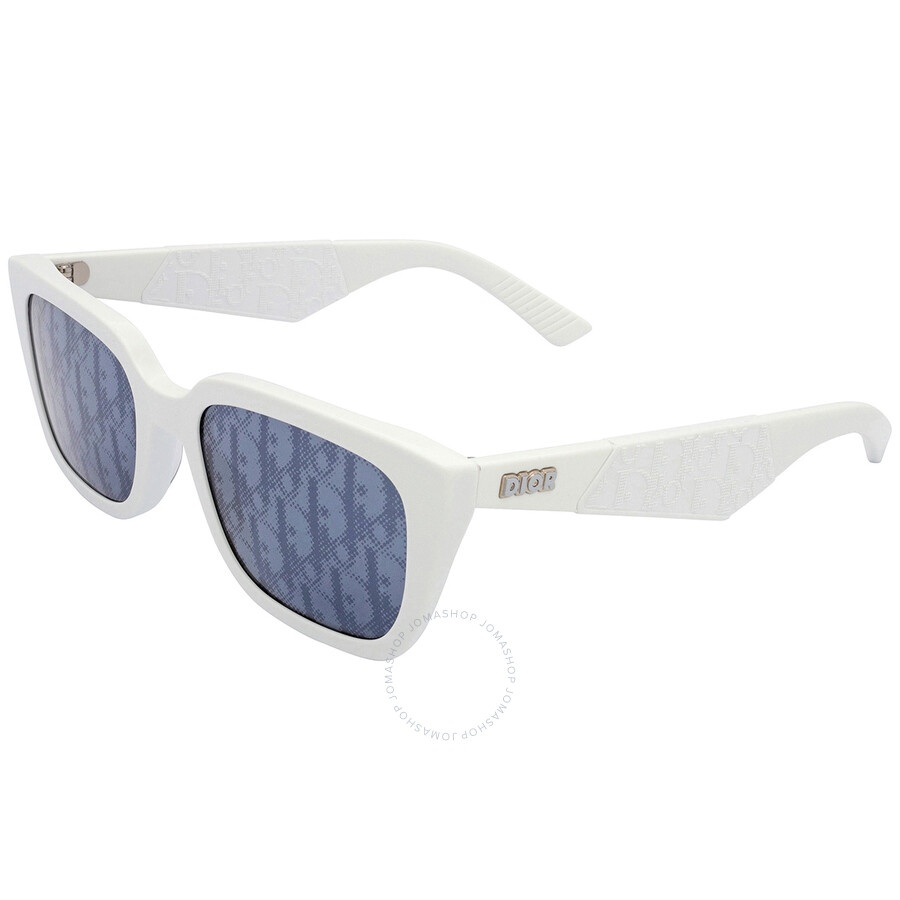 Dior Blue Logo Square Men's Sunglasses DIOR B27 S2I 50B8 55 - 3