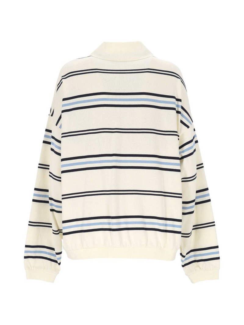 ELEH striped collared knitwear outlook