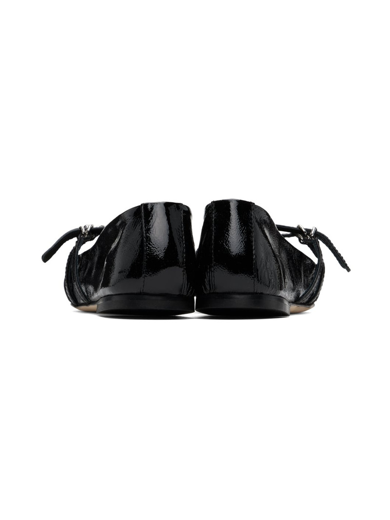 Black Naplak Ballerina Flats 2