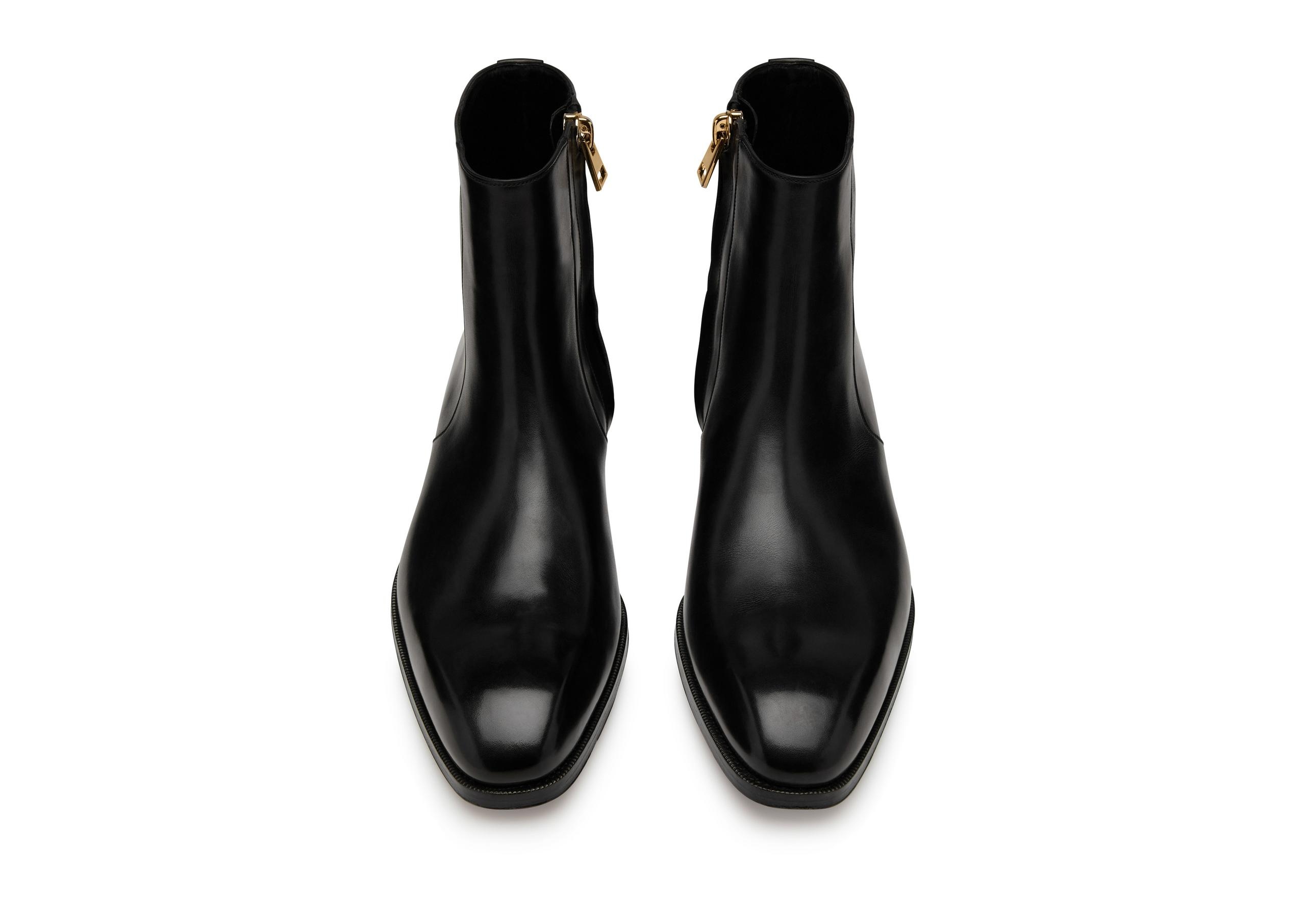 BURNISHED LEATHER ELKAN ZIP BOOT - 2