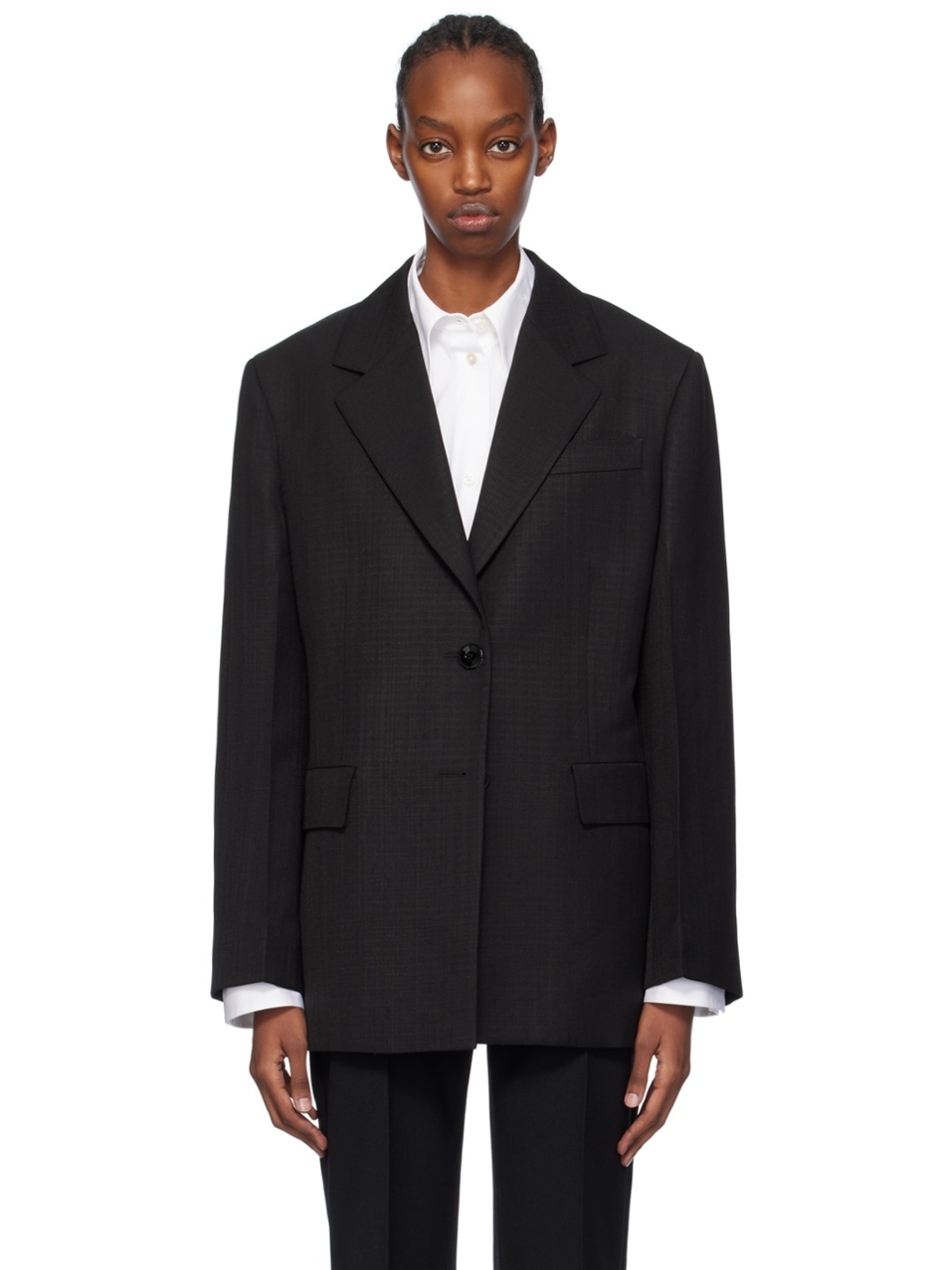 Black Tailored Blazer - 1