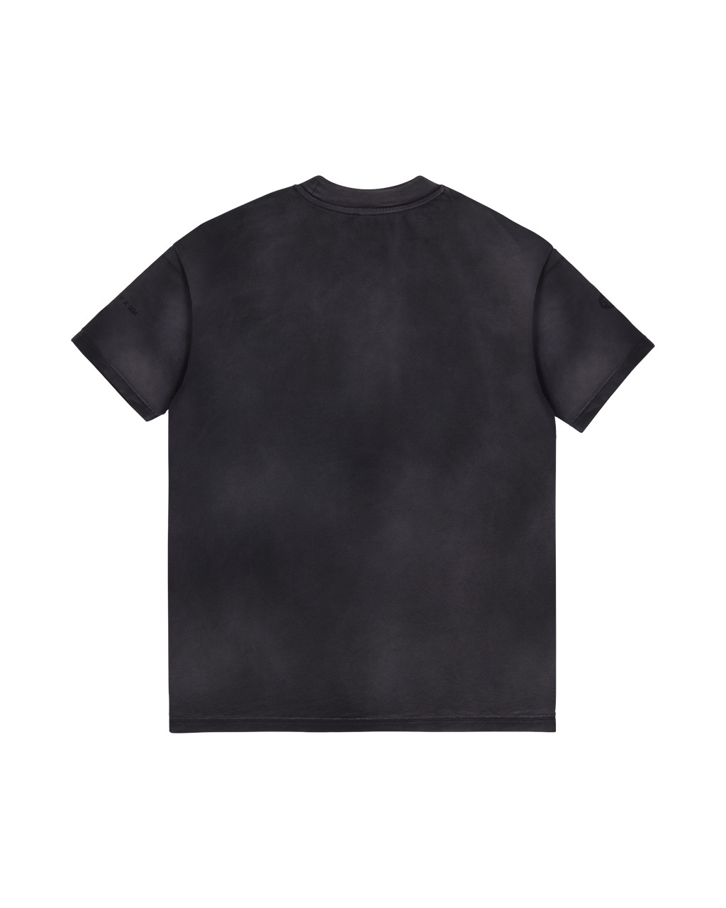 BLACK OVERSIZED GARMENT DYE T-SHIRT - 2