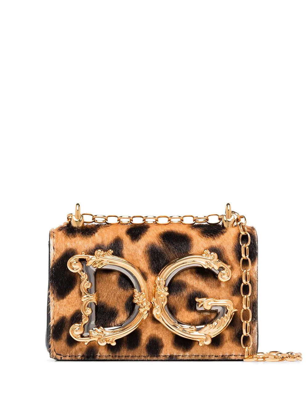 DG Girls leopard print micro bag - 1