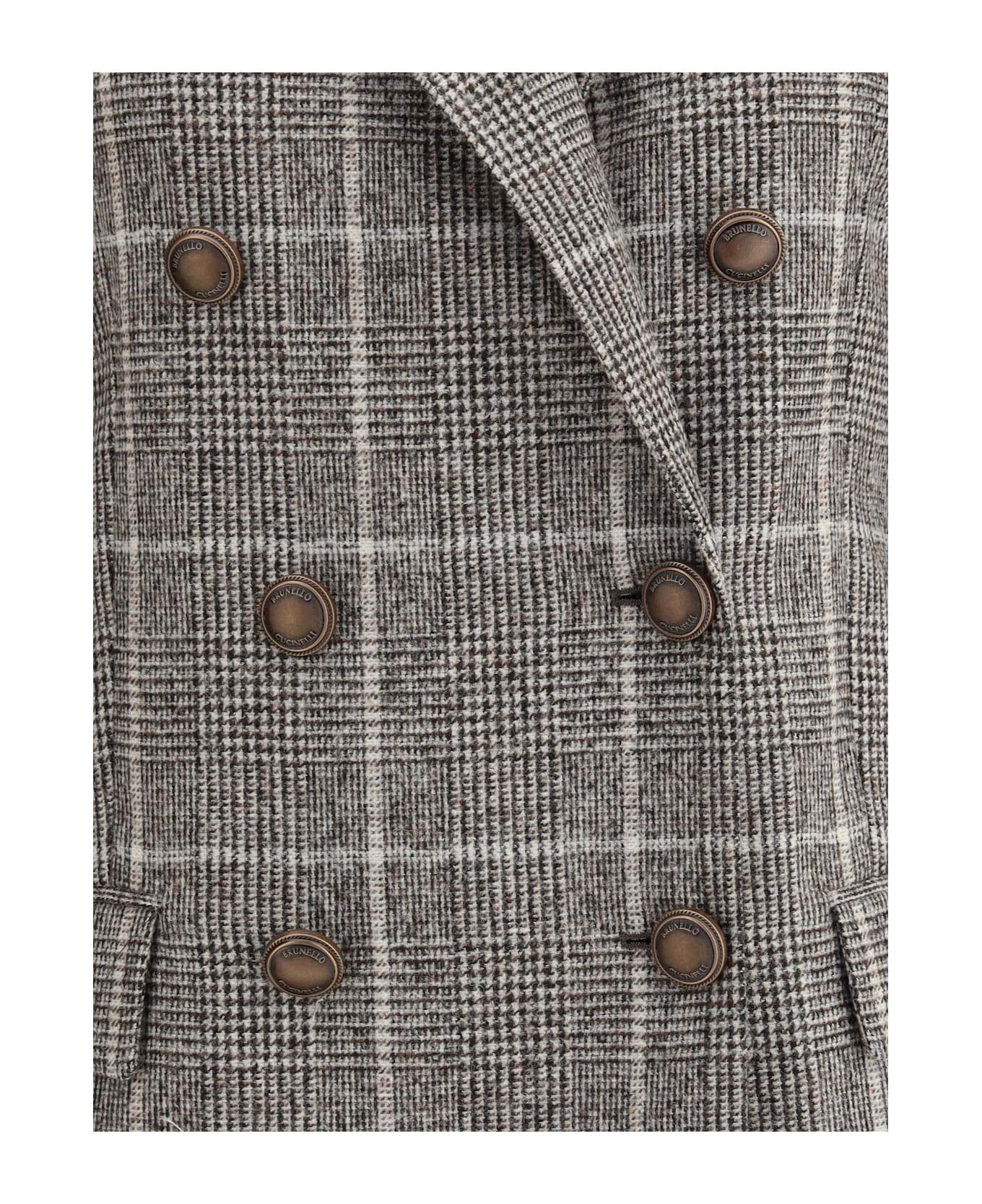 Alpaca And Wool Prince De Galles Blazer - 3