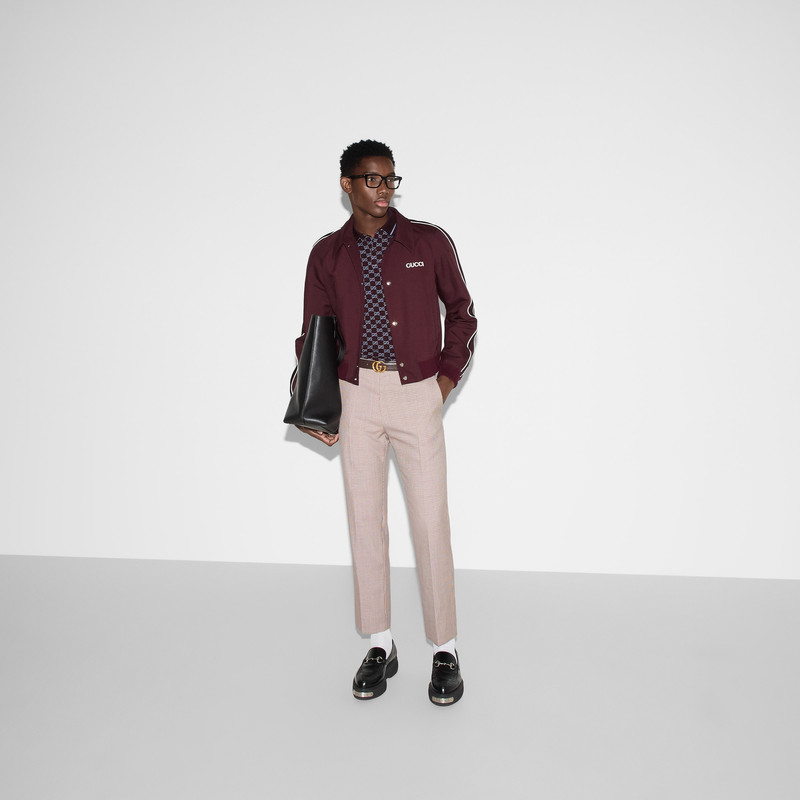 GG cotton piquet jacquard polo shirt 6