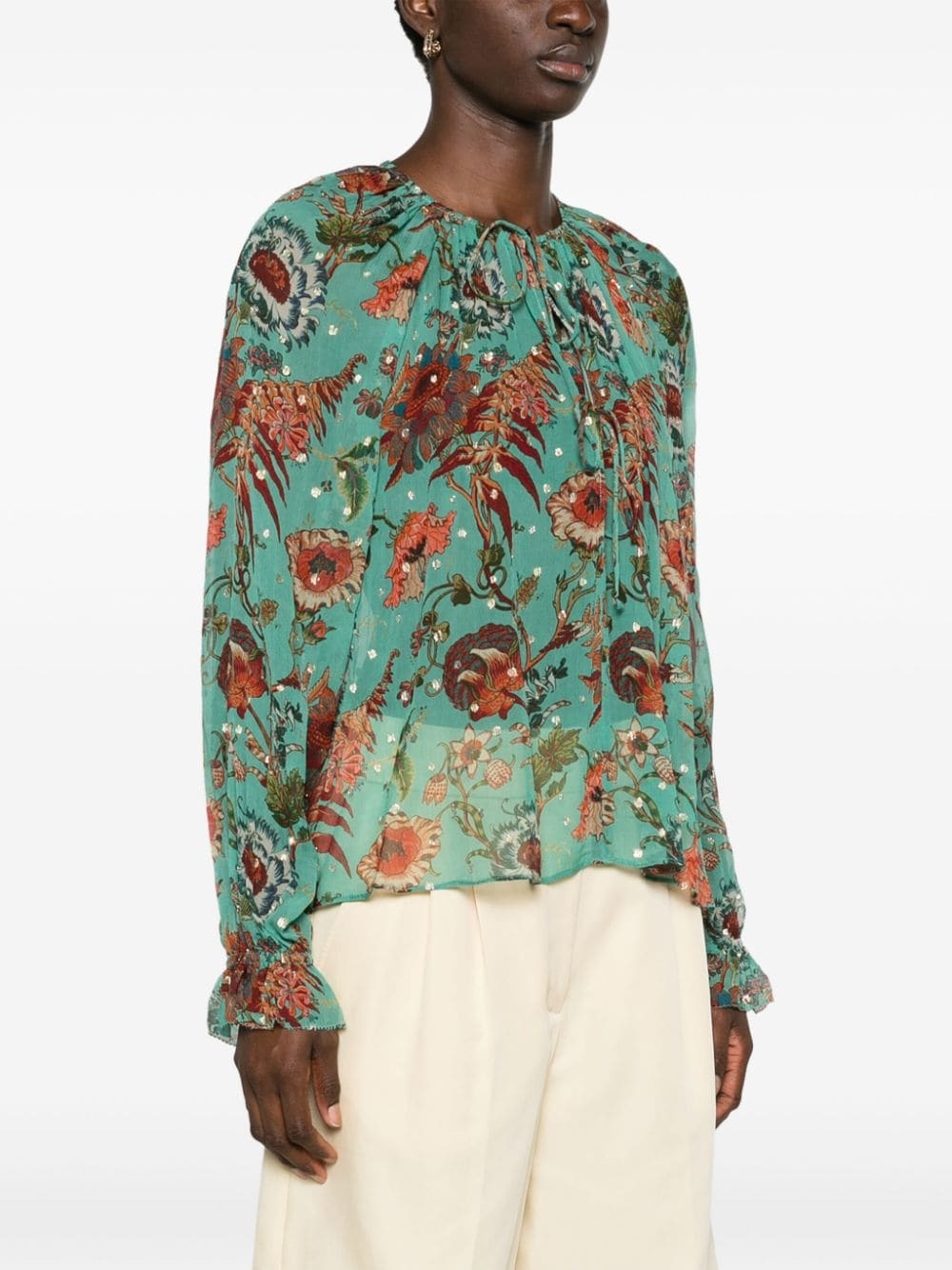 Bernadette floral-print blouse - 3