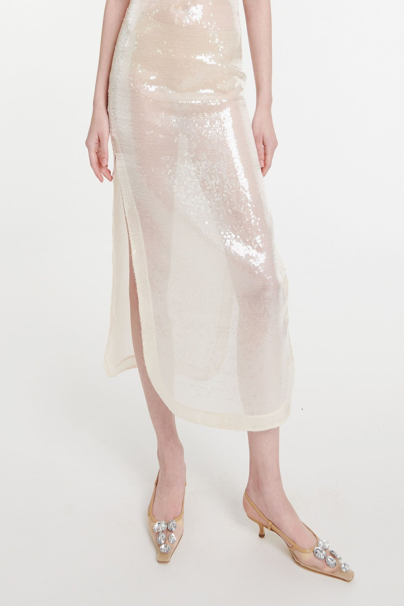 AMANDA KITTEN HEEL CRYSTAL BEIGE CRYSTAL 8