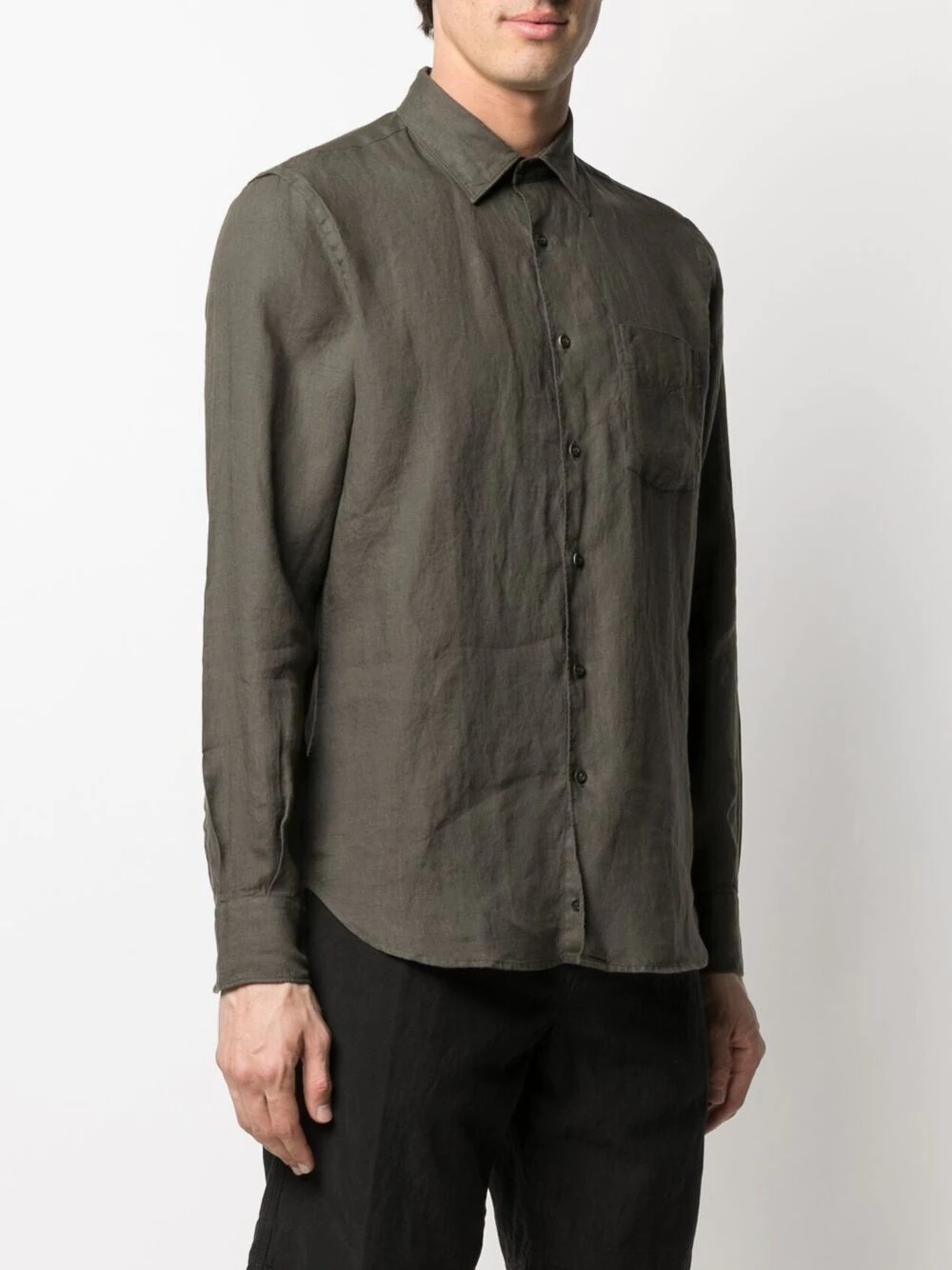 long-sleeve fitted shirt - 4