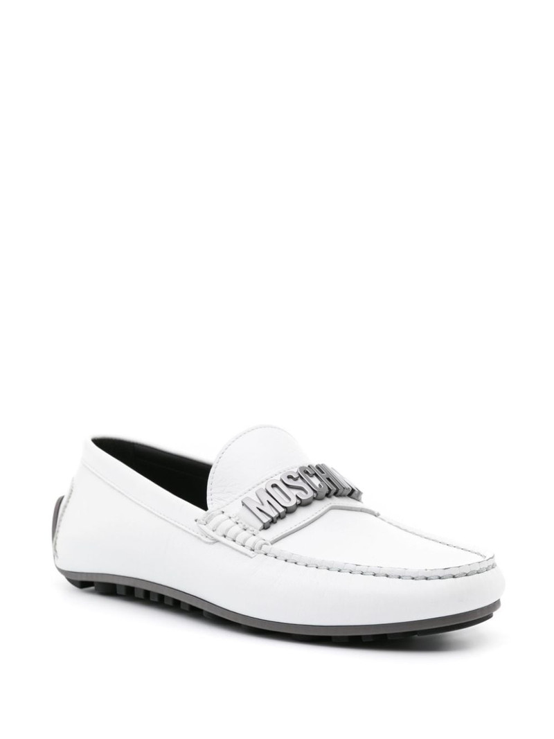 Moschino logo-embellished loafers outlook