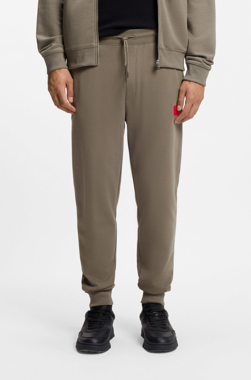 COTTON-TERRY TRACKSUIT BOTTOMS WITH LOGO LABEL 2