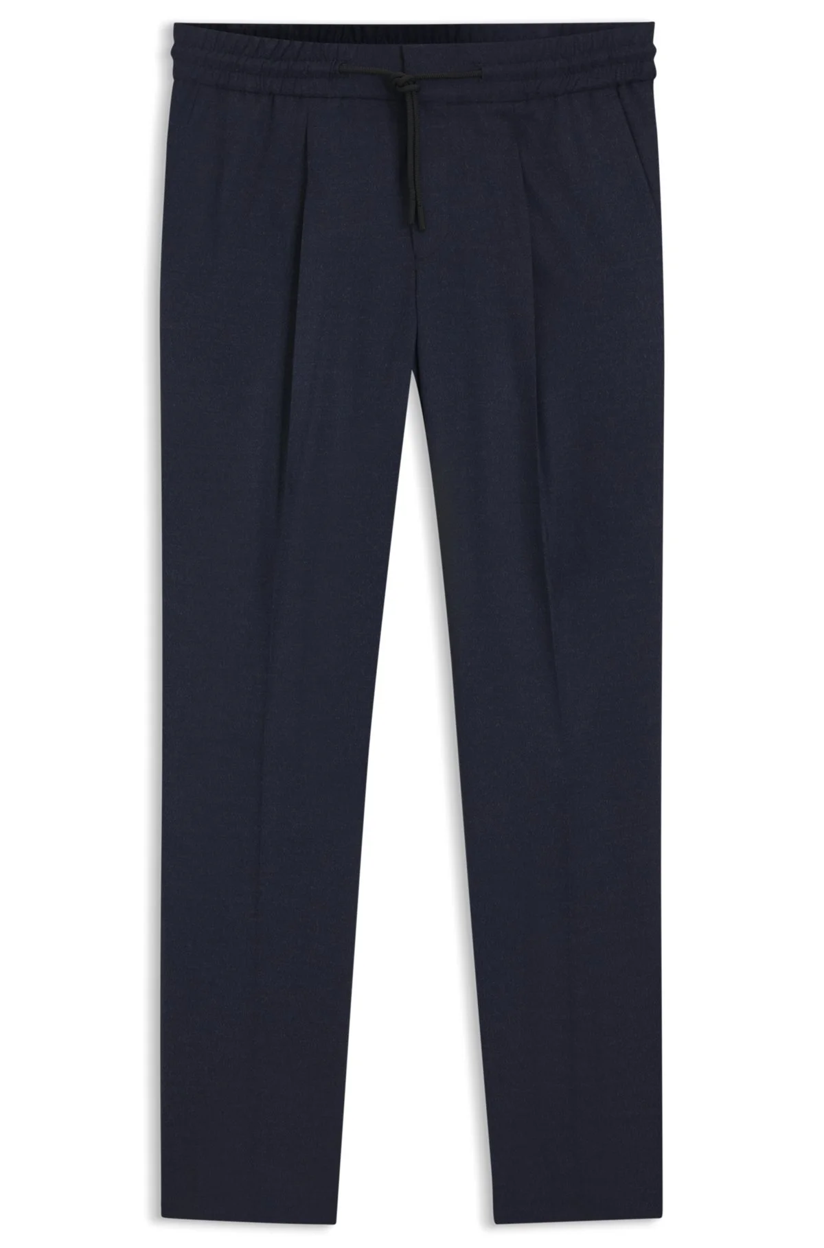 MELANGE SLIM-FIT TROUSERS IN STRETCH FLANNEL - 1