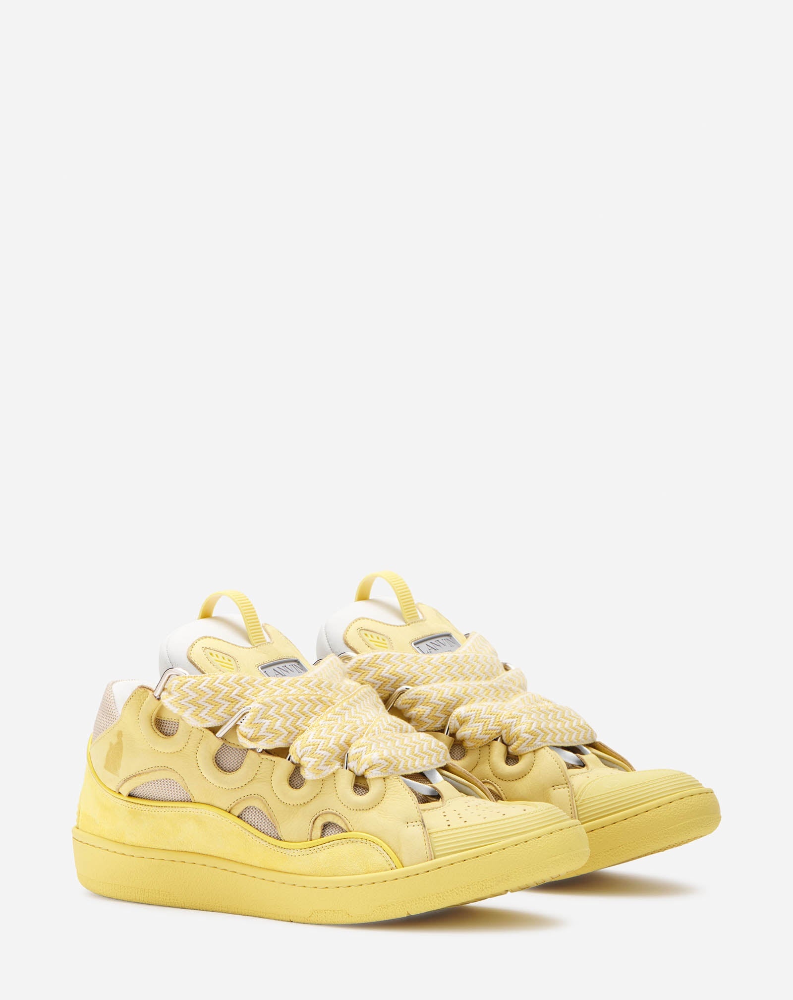 LEATHER CURB SNEAKERS - 2