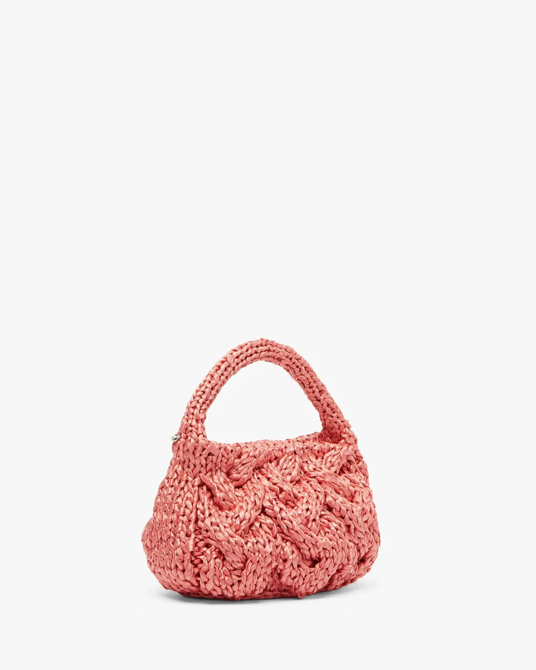 SMALL CABLE KNIT BAG - 2