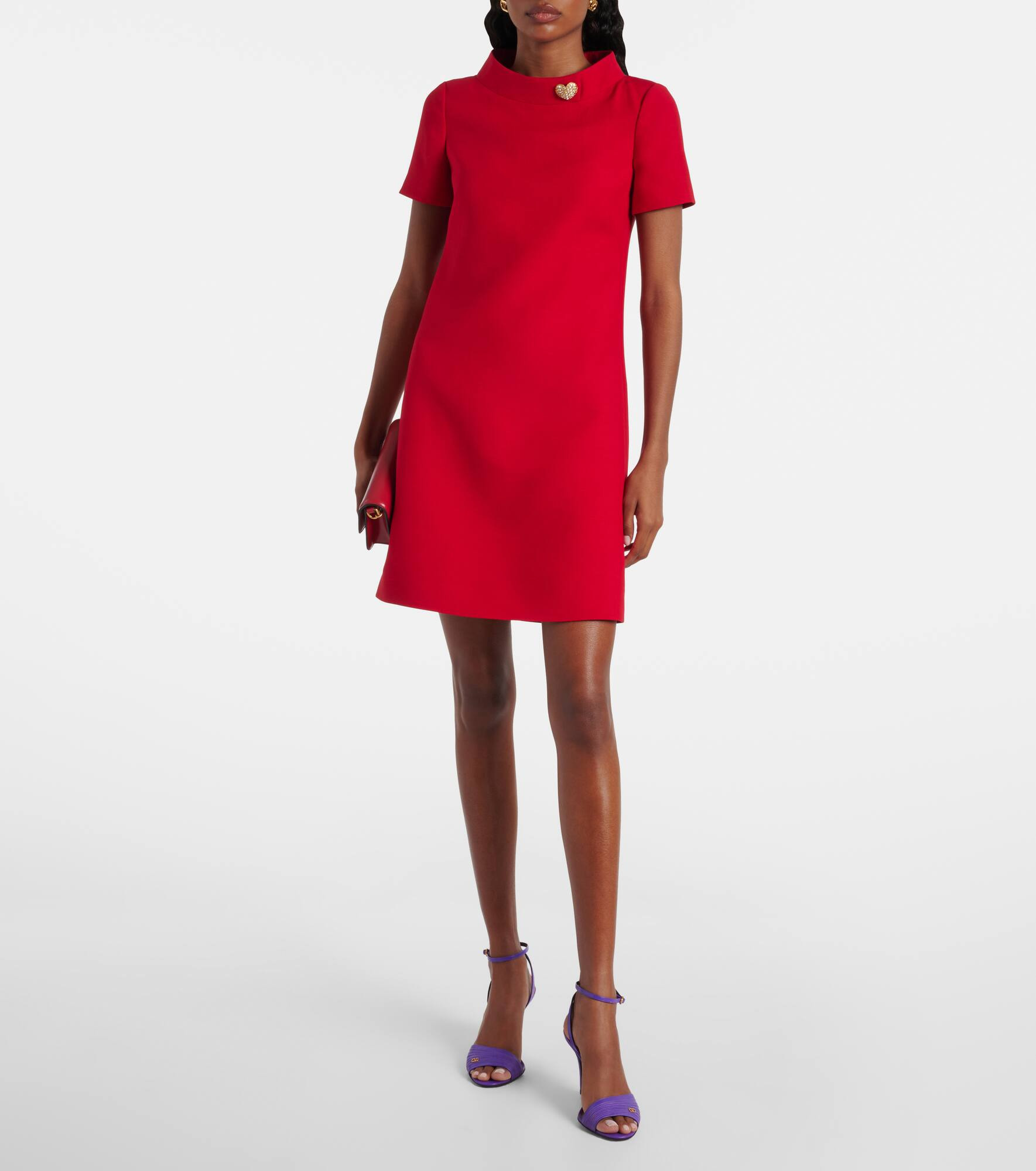 Embellished wool and silk minidress - 2
