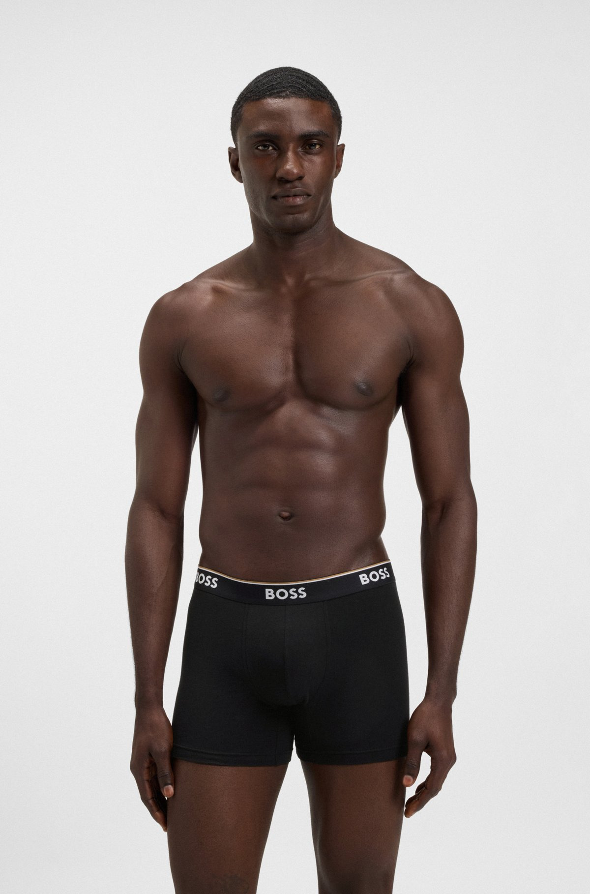 THREE-PACK OF STRETCH-COTTON BOXER BRIEFS WITH LOGOS - 7