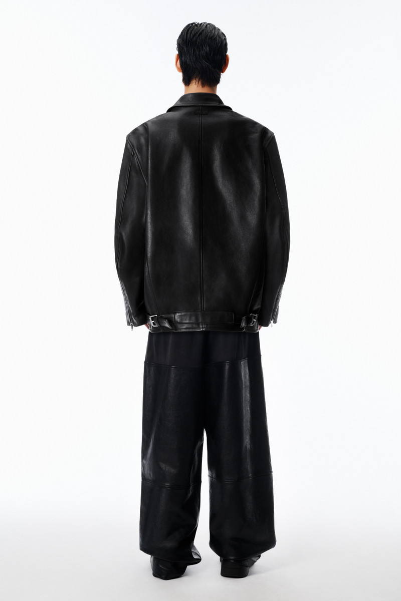 Panel Sweatpant in Leather Relaxed 4