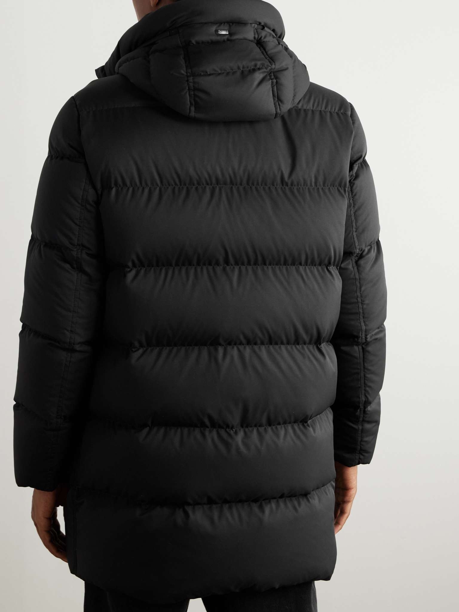Quilted Twill Down Hooded Jacket - 4