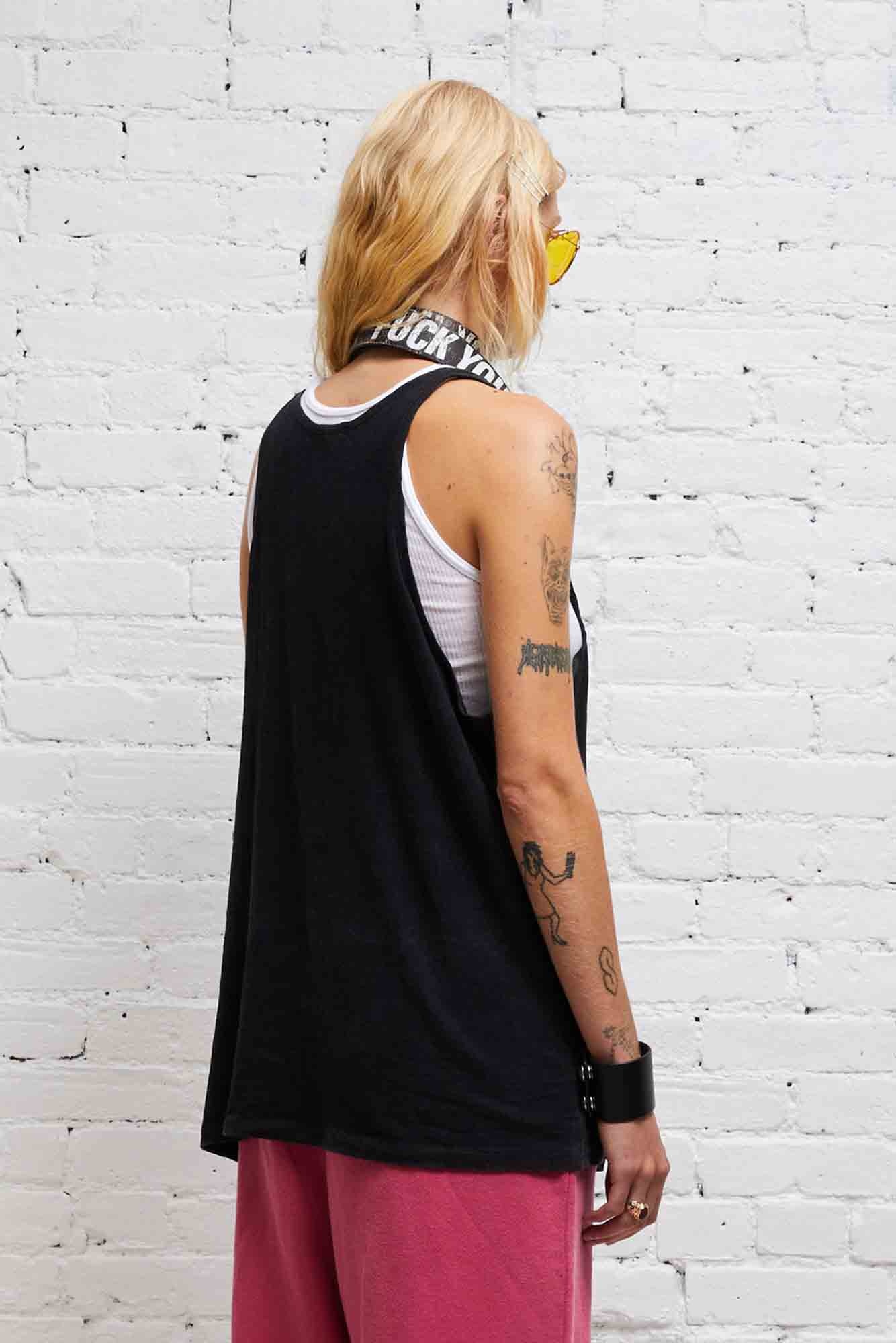 NEW YORK RELAXED TANK - BLACK - 4