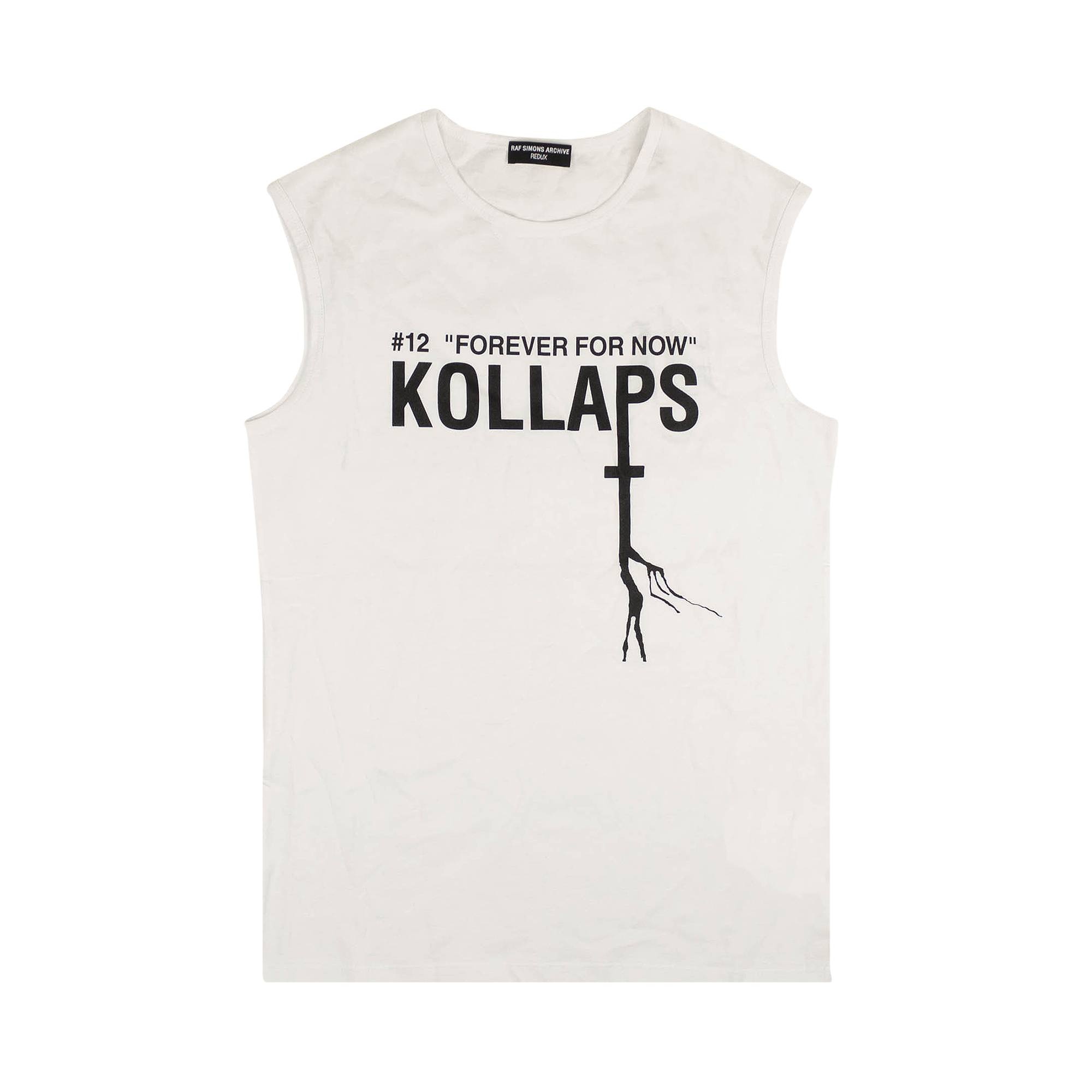 Raf Simons Raf Simons Sleeveless Slim Fit Kollaps Print Tank Top 