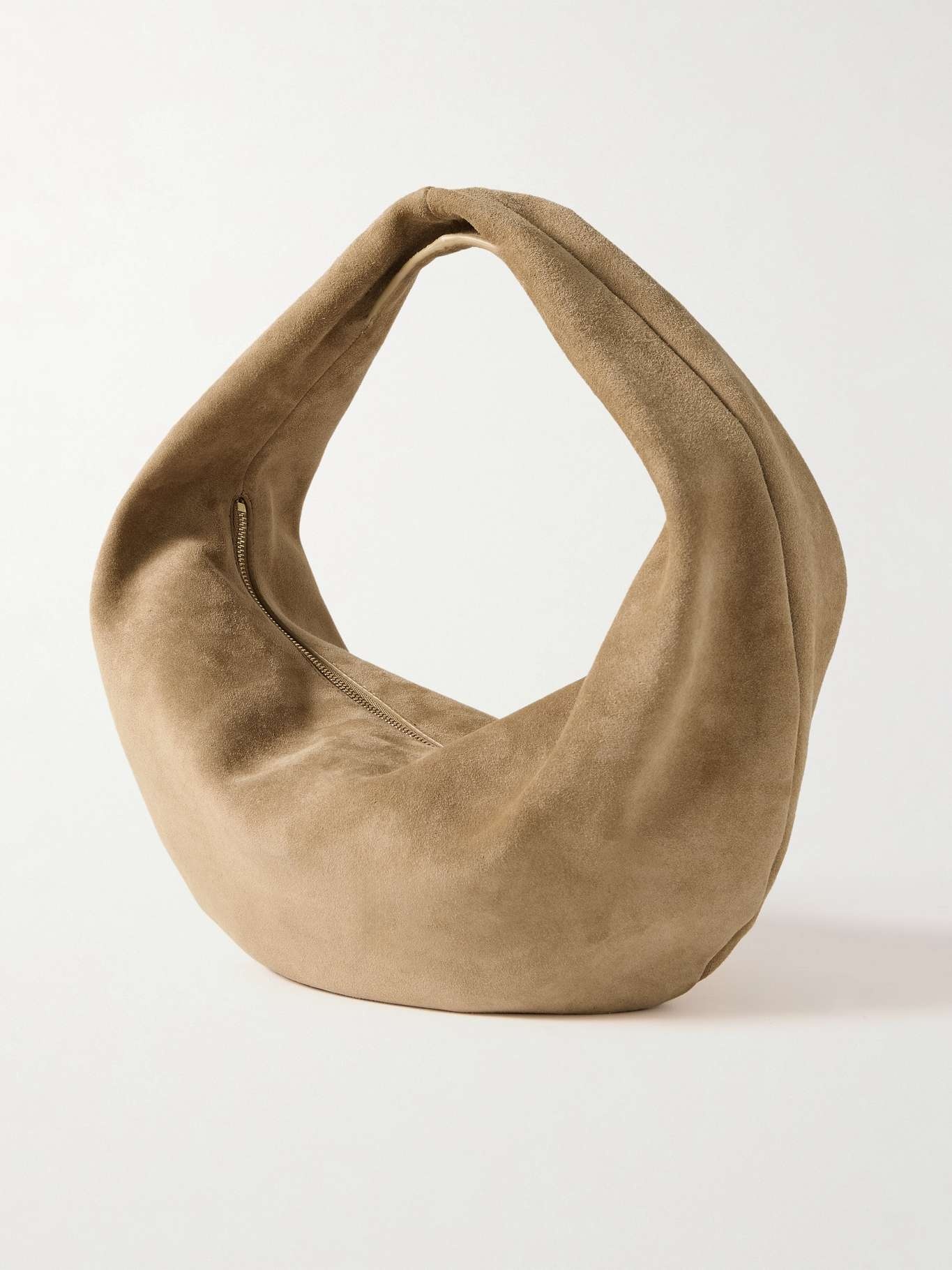 Olivia medium suede tote Beige - 3