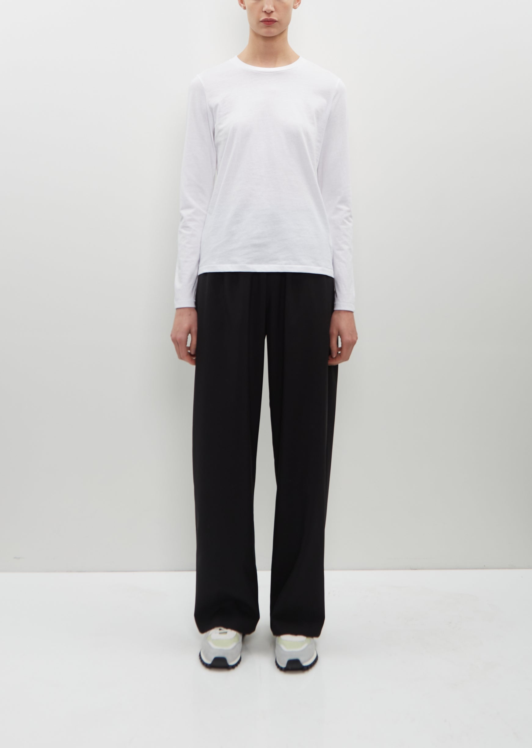 Long Sleeve Mini Boy T-Shirt — Optic White - 1