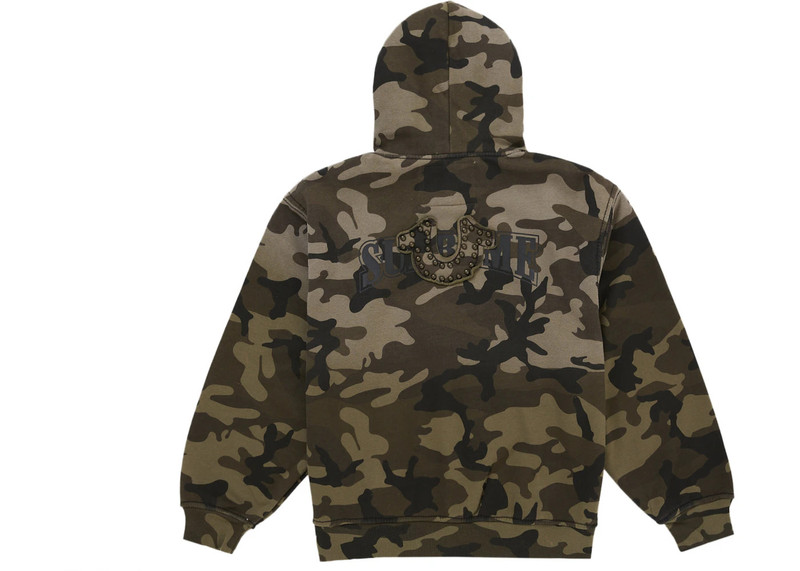 Supreme Supreme True Religion Zip Up Hooded Sweatshirt (FW25) Woodland Camo outlook