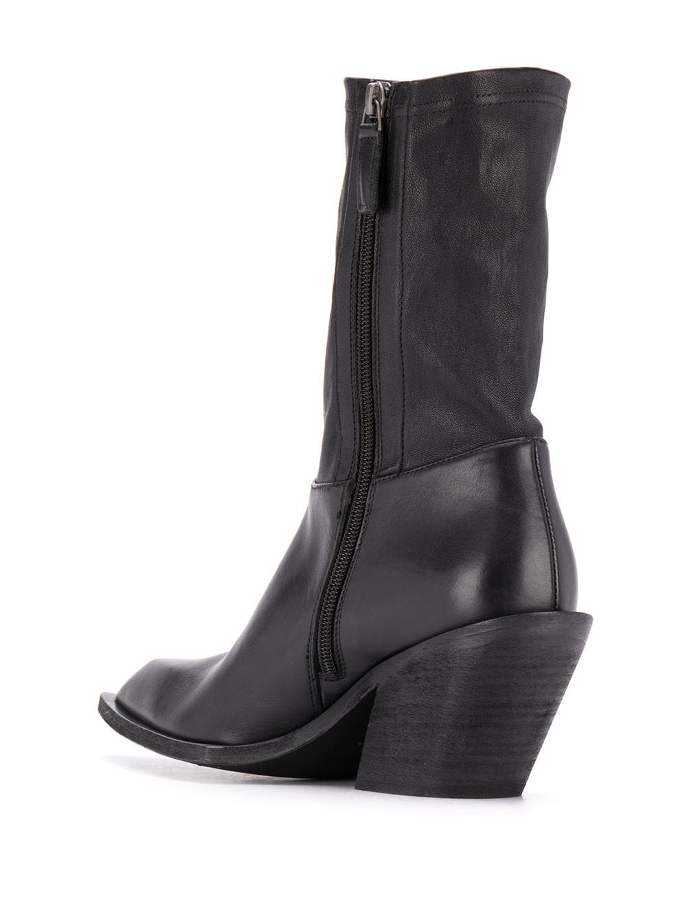 leather mid-calf boots - 3