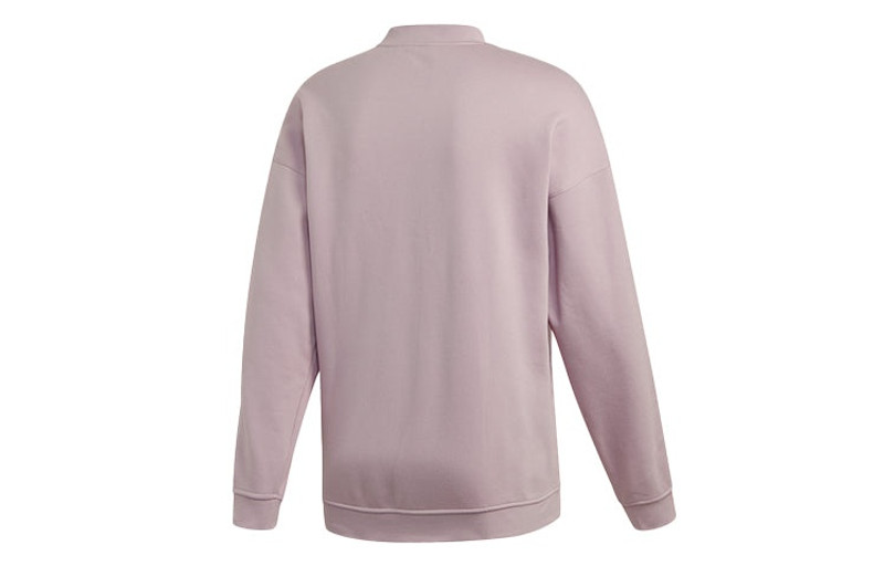 adidas adidas originals Casual Sports Round Neck Pullover Pink Purple Gray ED6123 outlook
