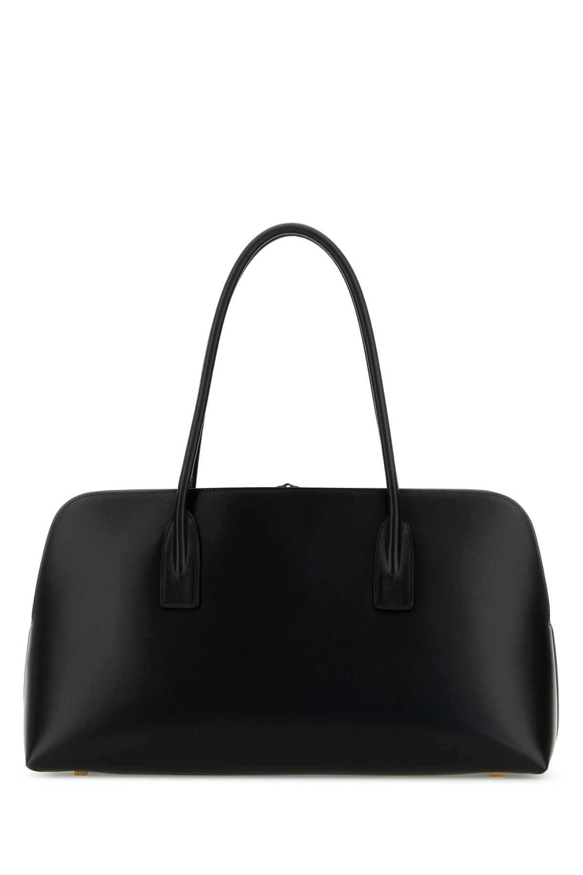 Saint Laurent Women Black Leather Shopping Bag - 3