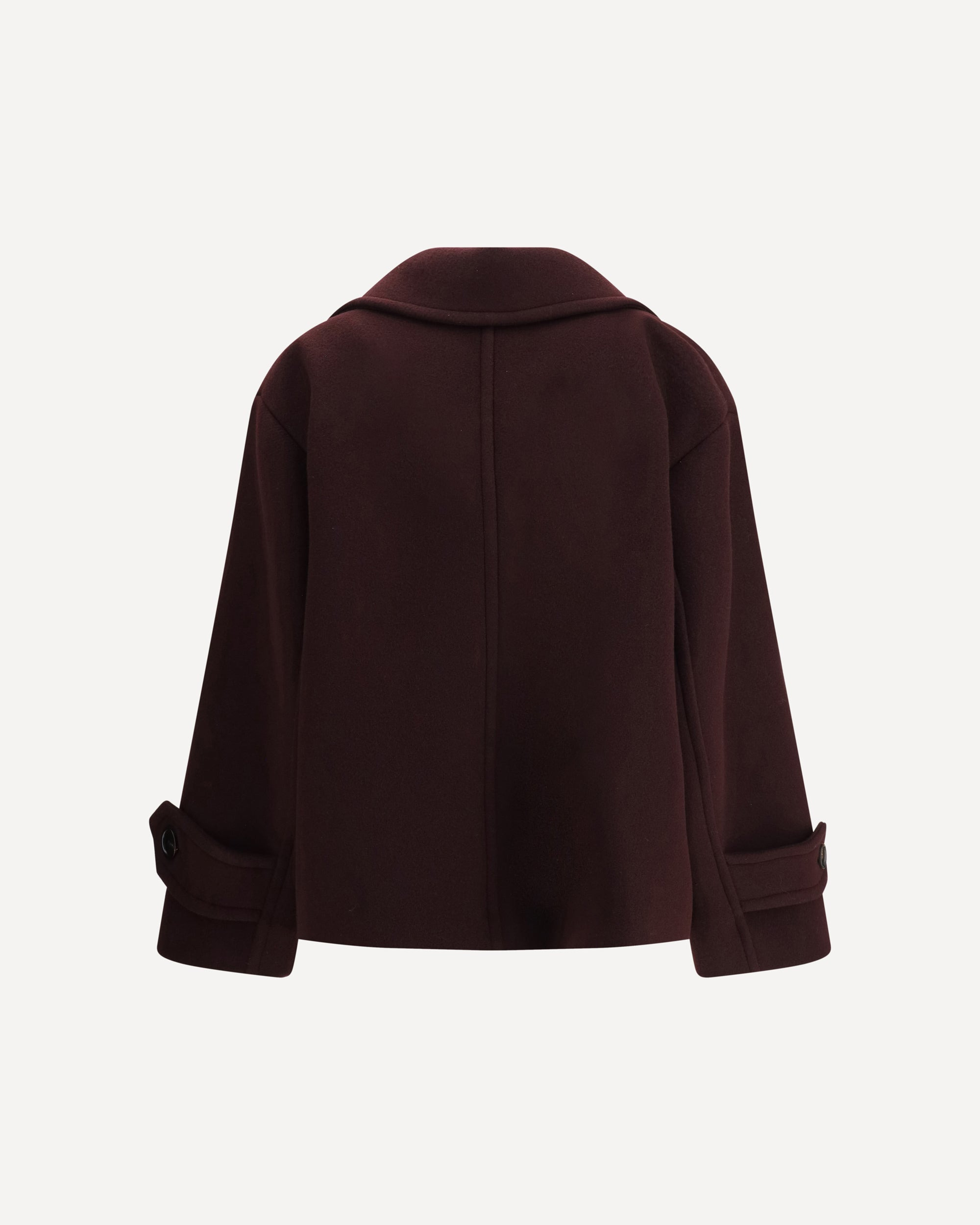 Oversized Double-Breasted Coat - 2