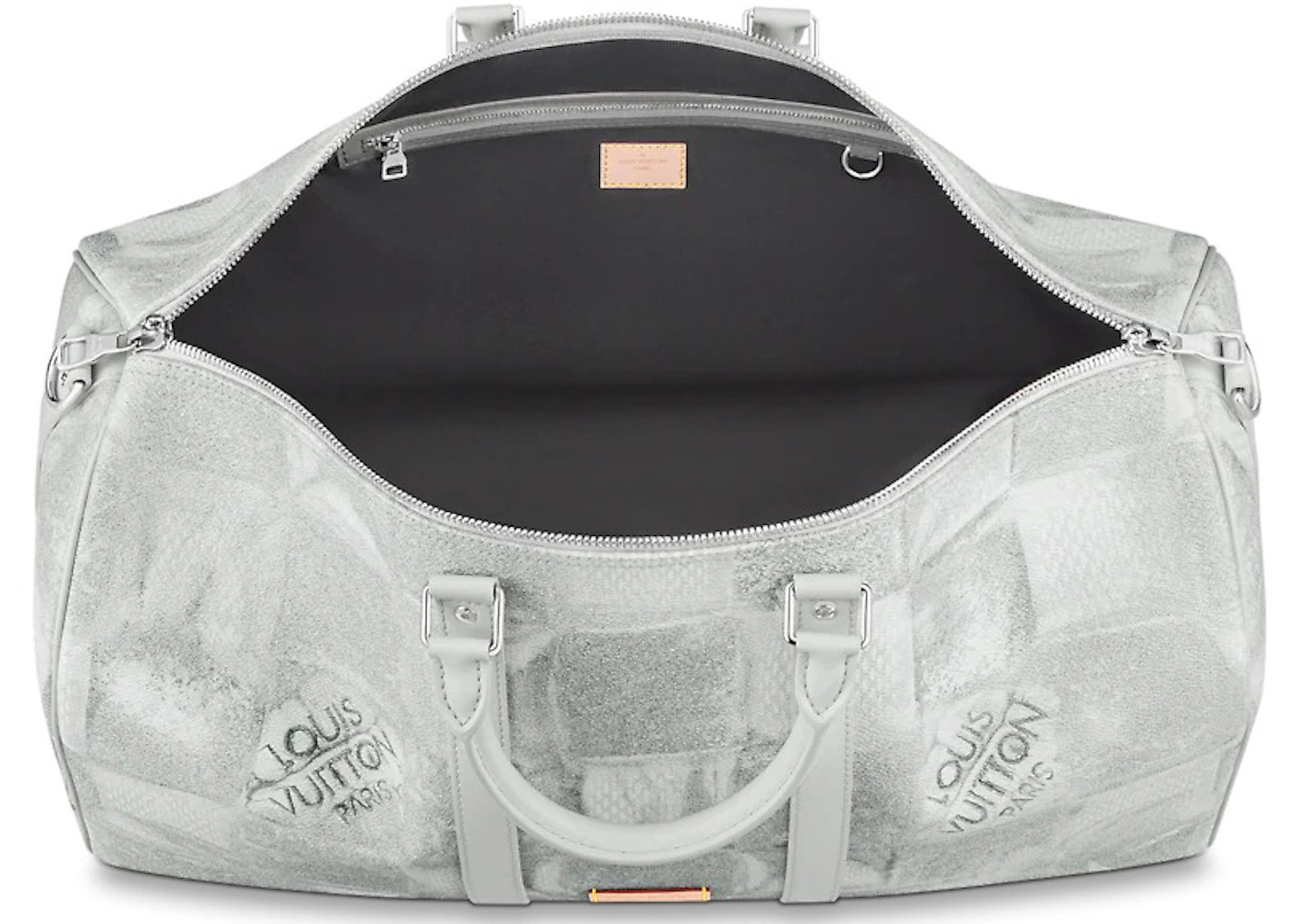 Louis Vuitton Keepall Bandouliere 50 Light Grey - 3