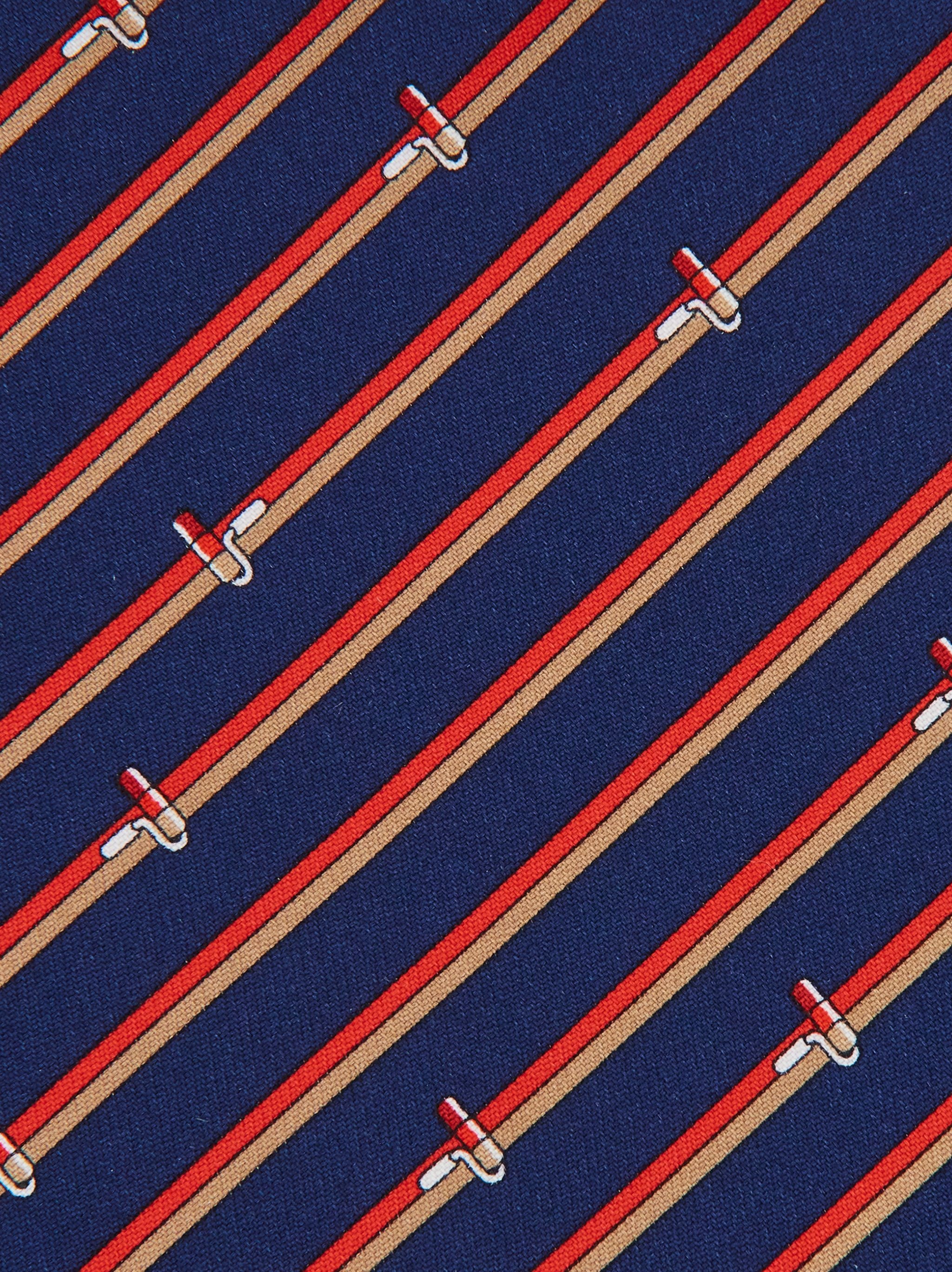 Tonal print silk tie - 2