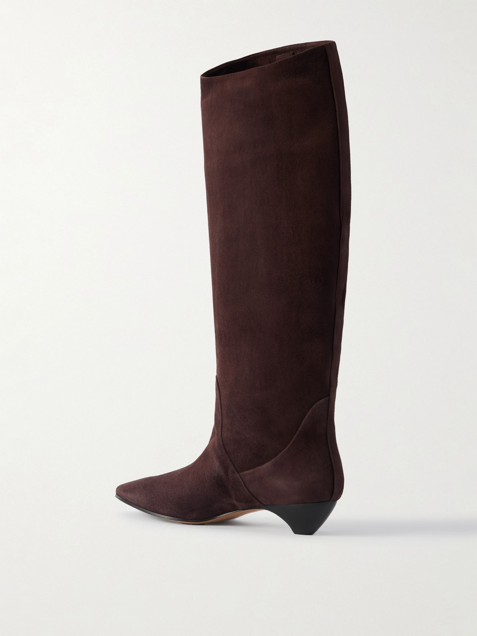 Allegra suede riding boots Chocolate - 3