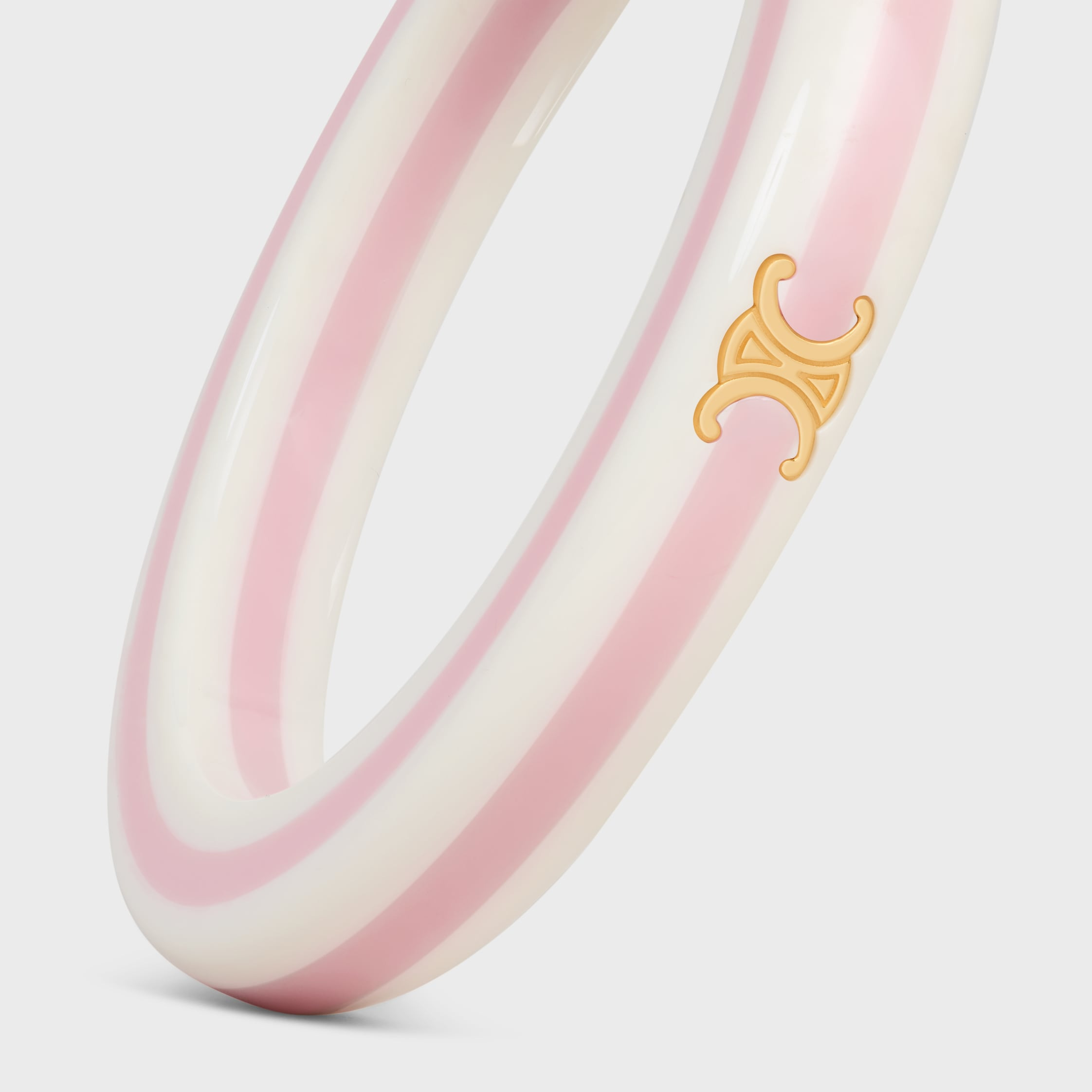 Celine Sorbet Bangle in Resin and Brass with Gold Finish - 2