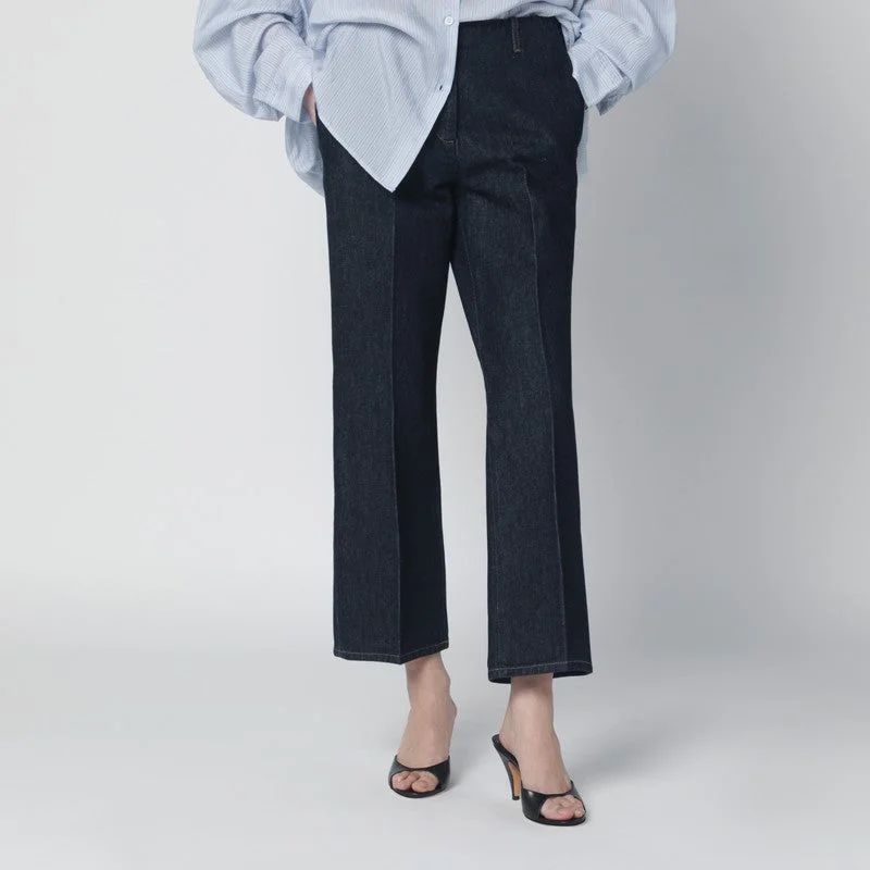 Dries Van Noten Indigo Denim Trousers Women - 1