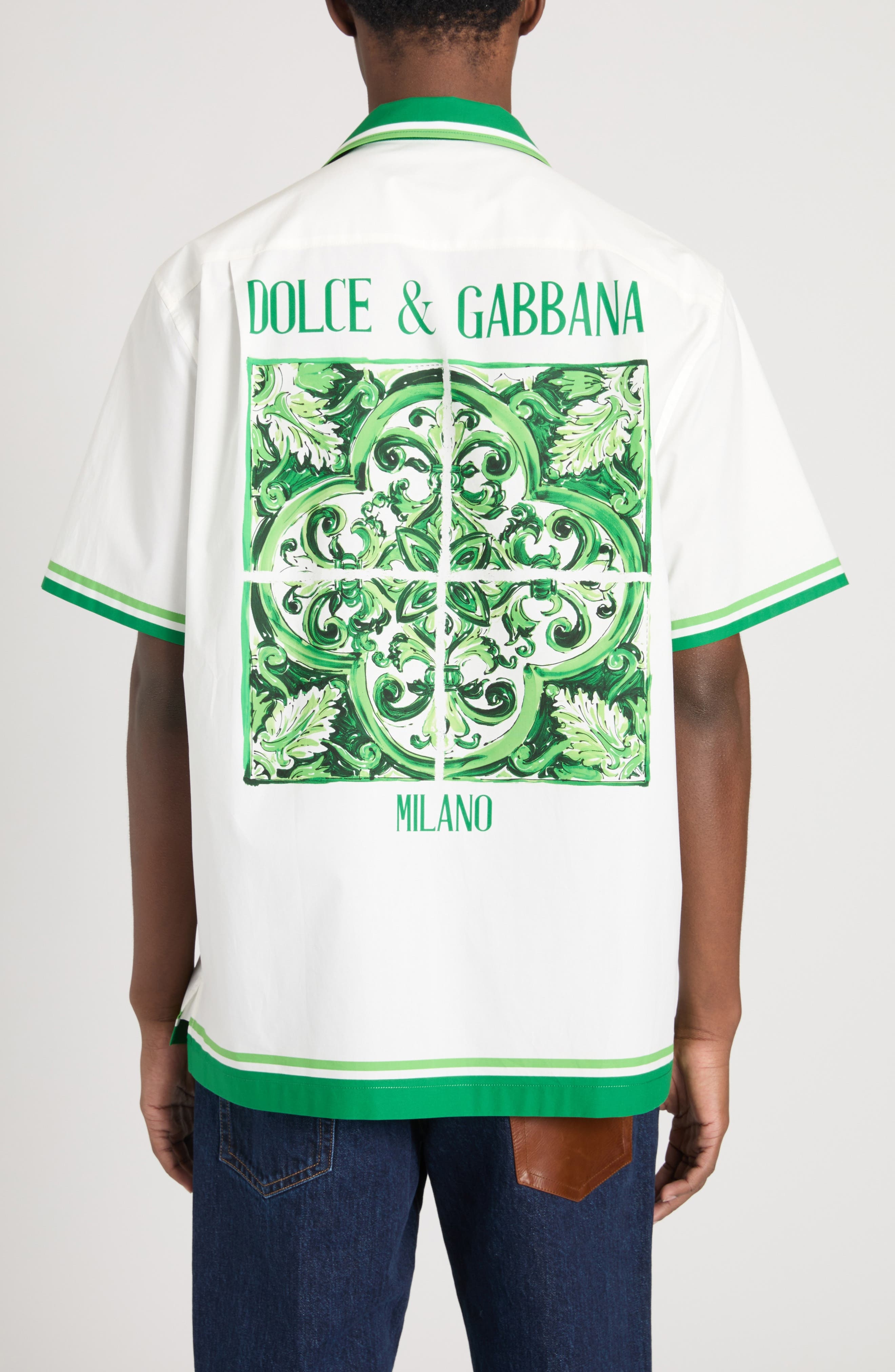Majolica Cotton Camp Shirt - 3