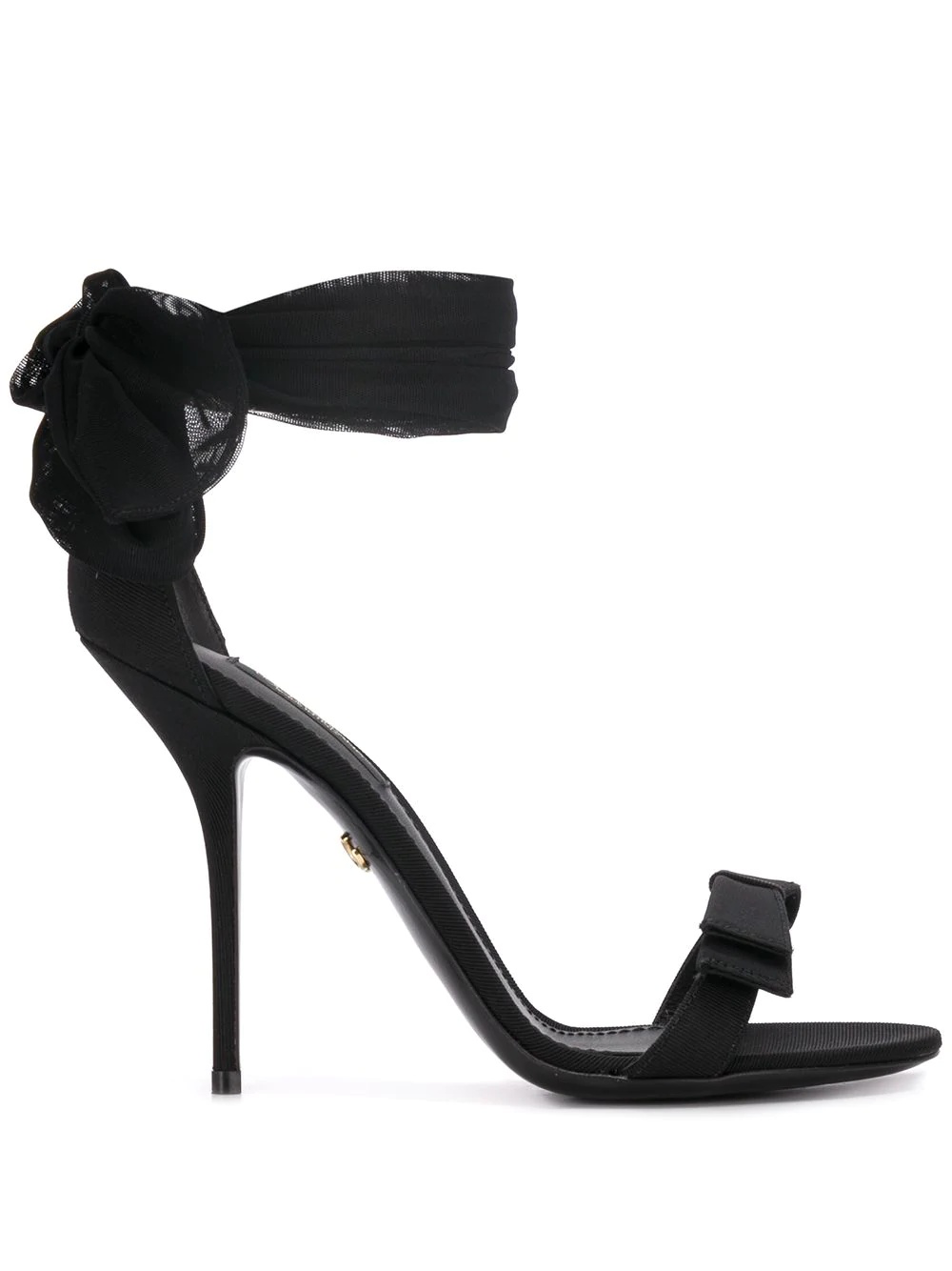 tulle detailed sandals - 1