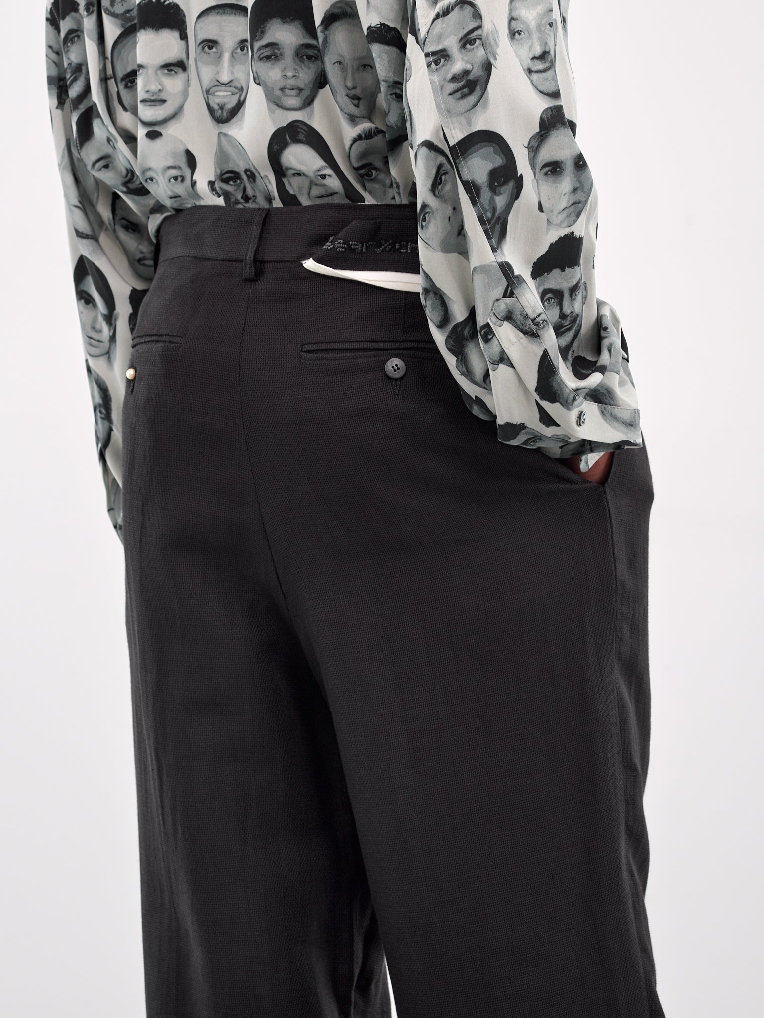 Deconstructed Waistband Trousers - 4