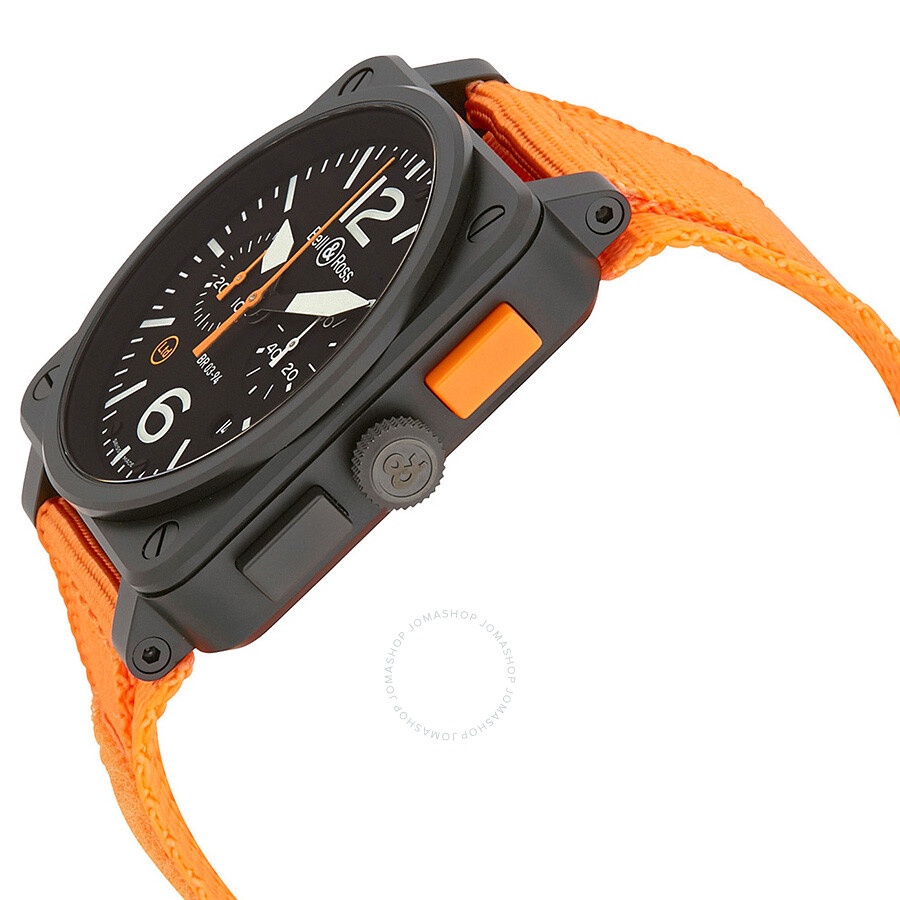 Bell And Ross - Bell and Ross Aviation Black Dial Automatic Men's Limited Edition Watch BR0394-O-CA - 2