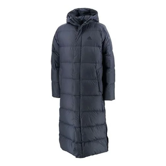 adidas Sports Windproof Stay Warm hooded down Jacket Blue GE9994 - 1