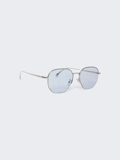 FENDI Shiny Palladium With Blu Mirror Sunglasses outlook