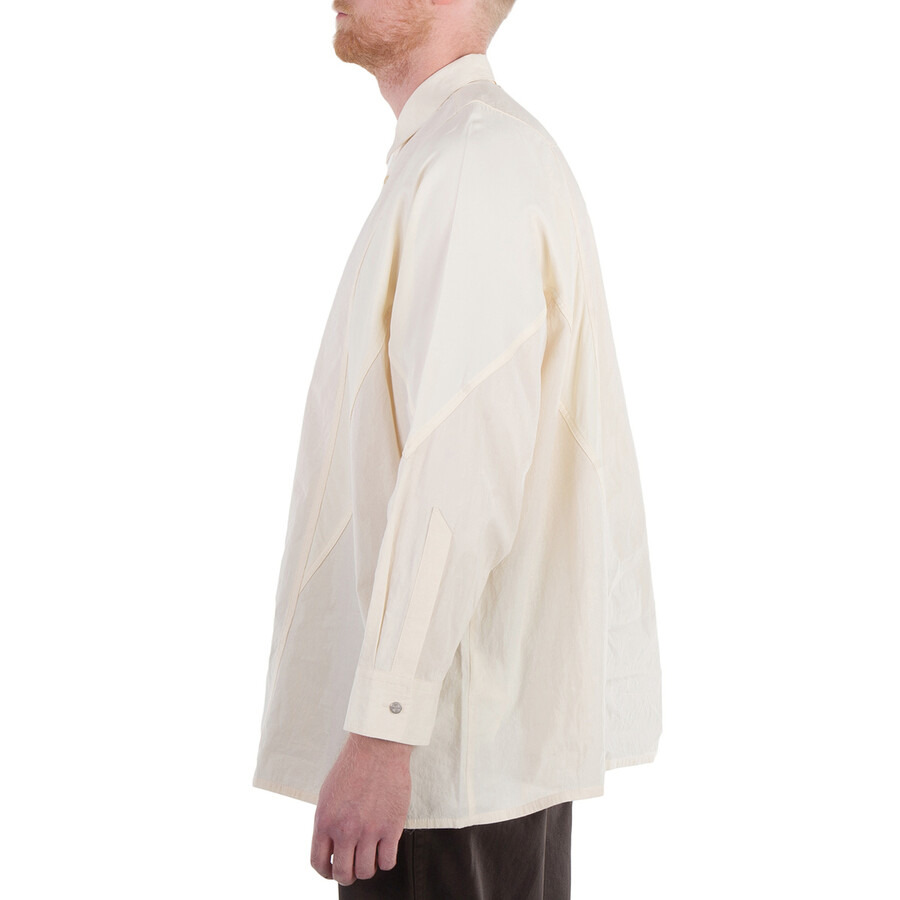 OAMC Men's Natural White Arrow Panelled Shirt - 2
