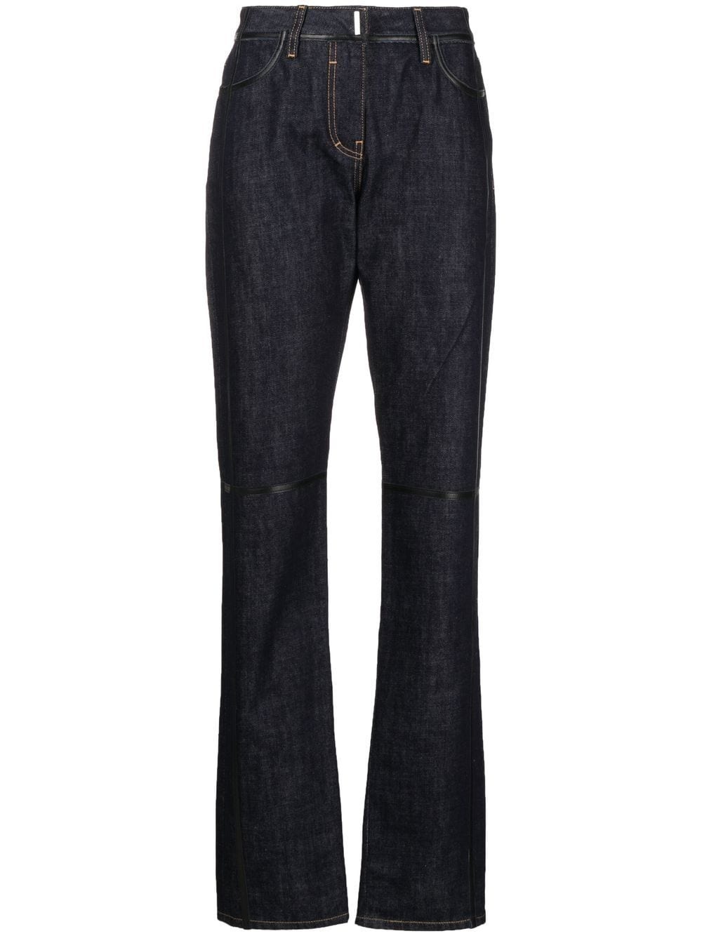 low-rise flared jeans - 1