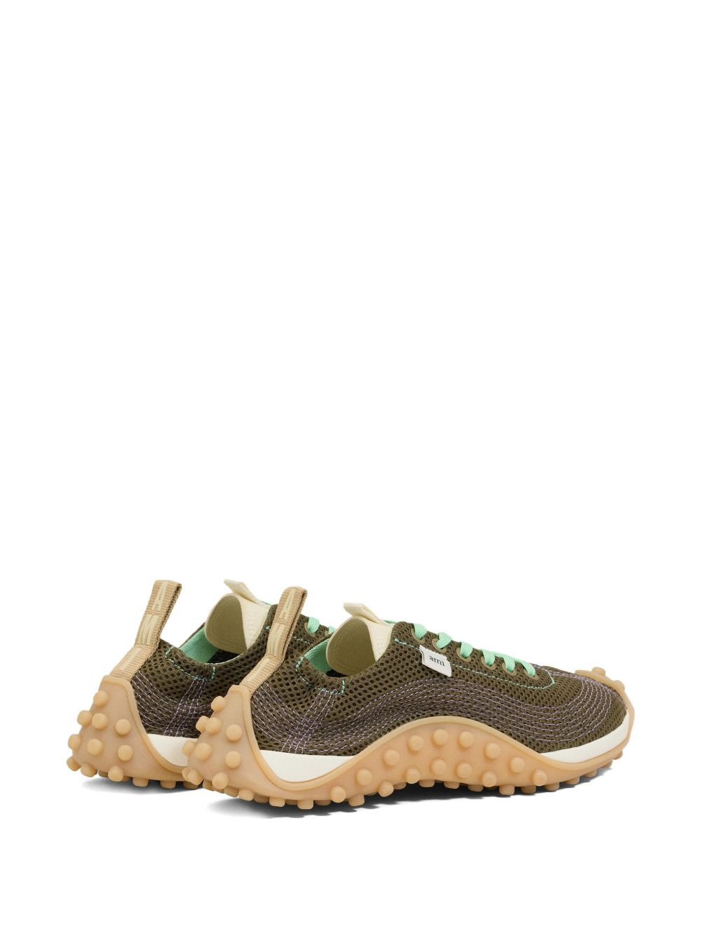 mesh-panelled sneakers - 3