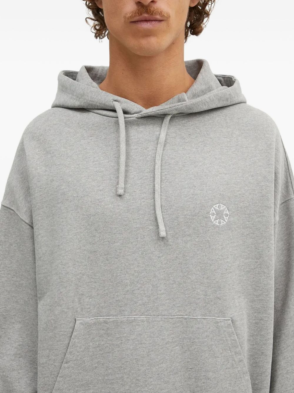 logo-embroidered hoodie - 4