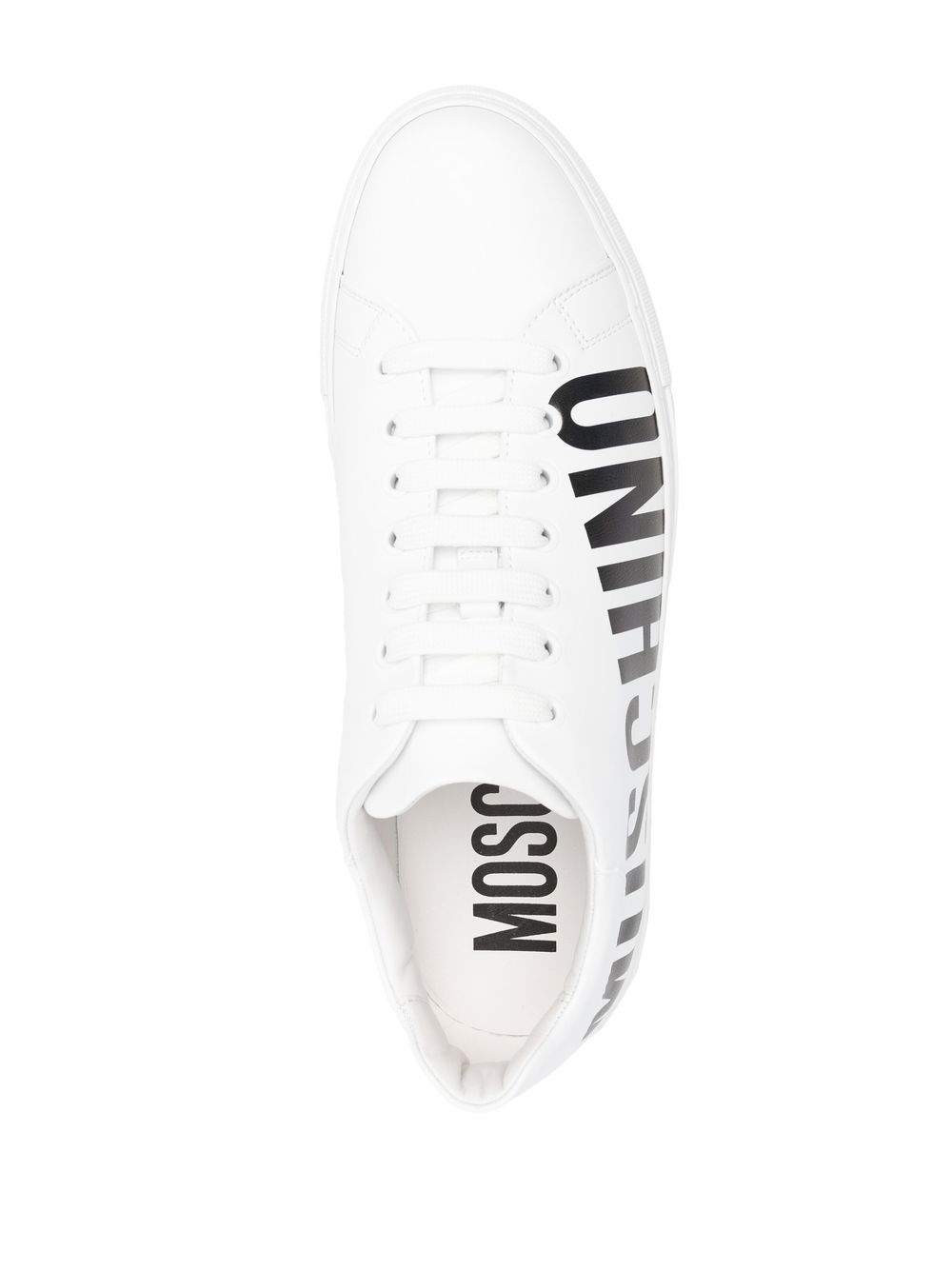 logo-lettering lace-up sneakers - 4