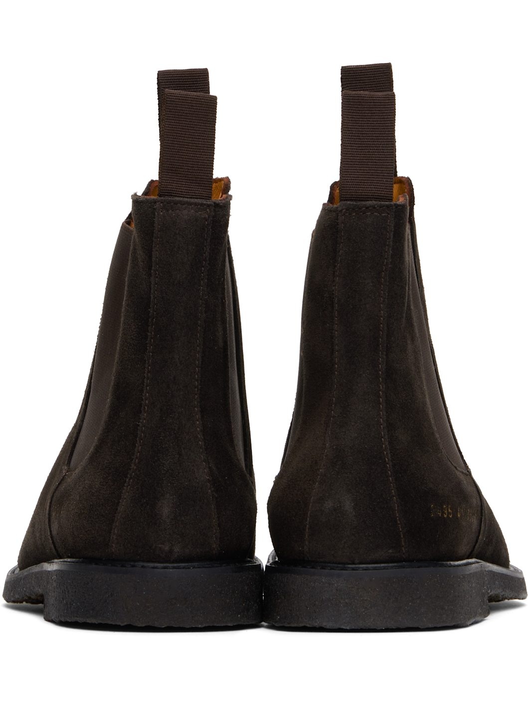 Brown Waxed Suede Chelsea Boots - 2