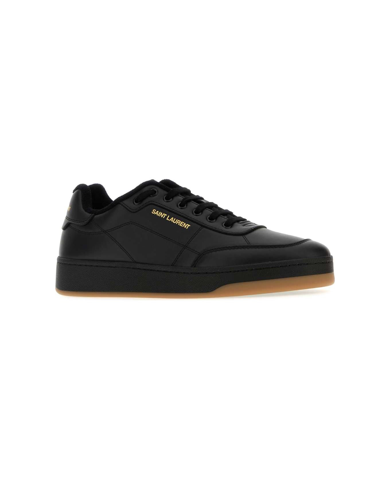 Black Leather Sl/61 Sneakers - 2