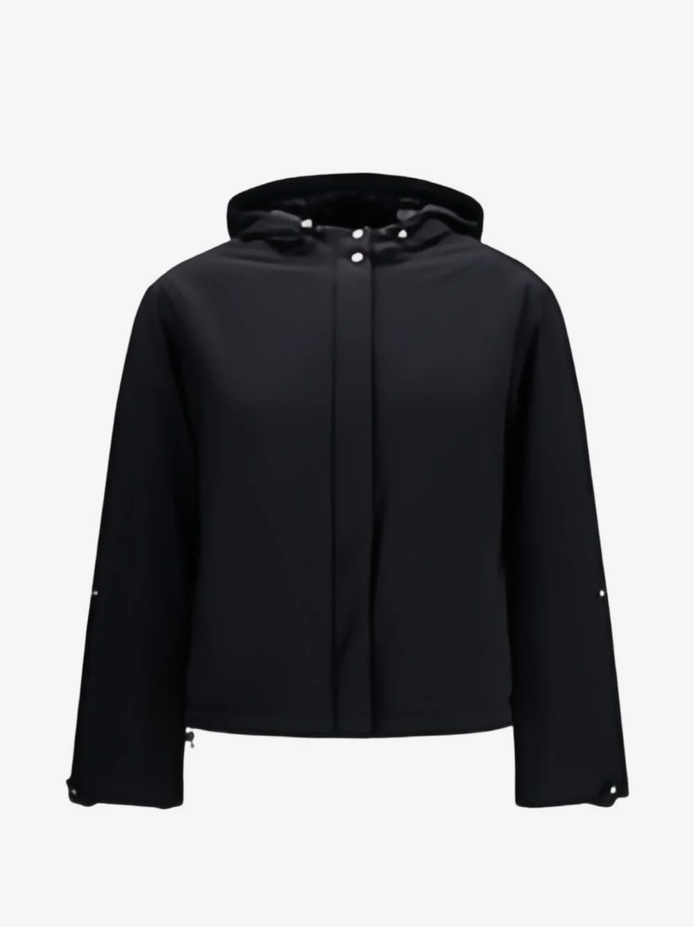 hooded drawstring jacket - 1