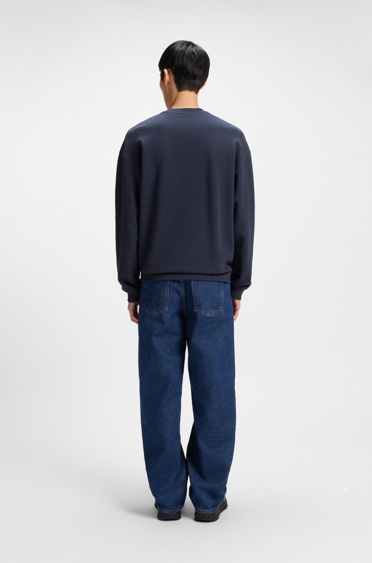 COTTON-TERRY SWEATSHIRT WITH HAPPY HUGO PRINT - 5